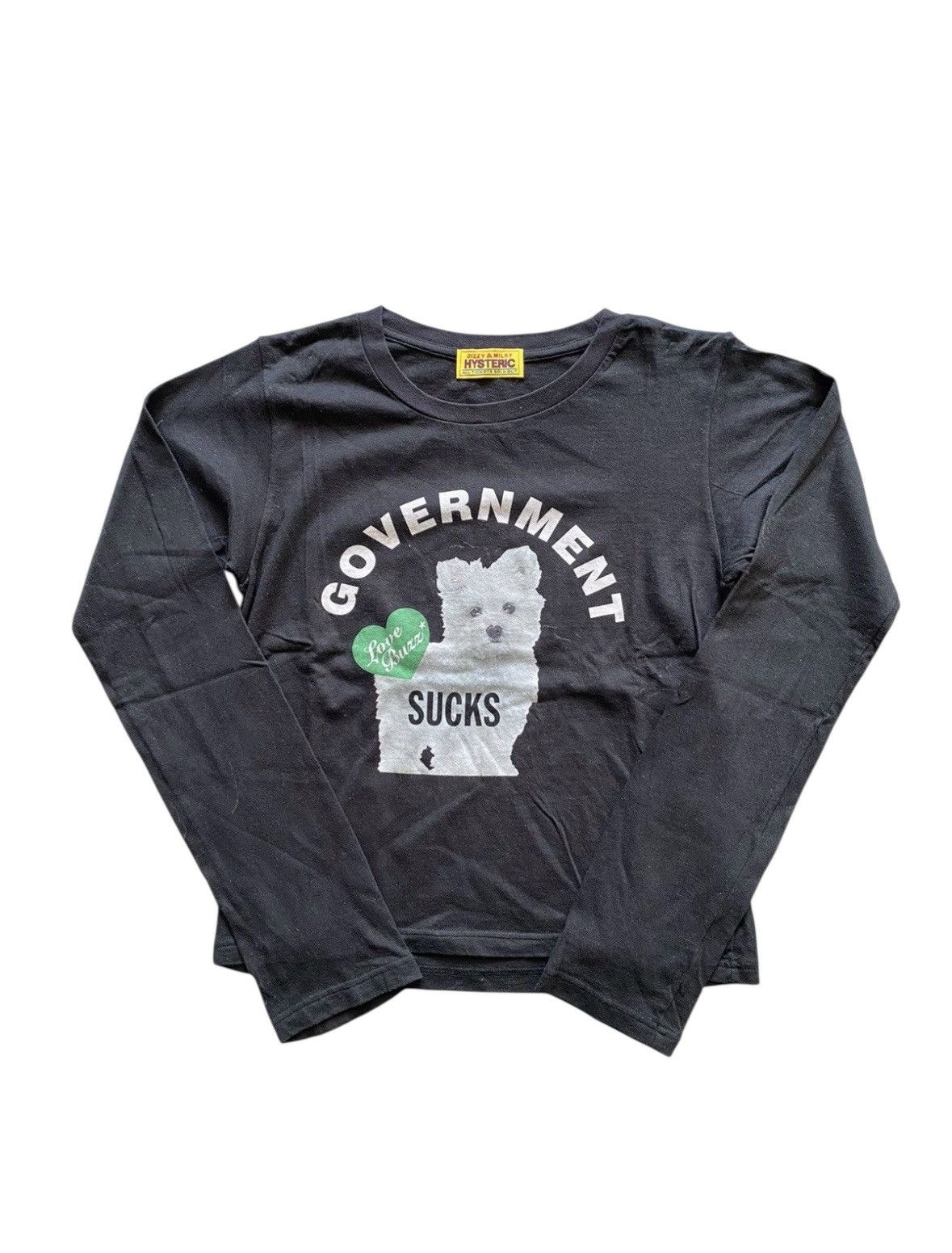 Hysteric Glamour 2000s HYSTERIC GLAMOUR GOVERNMENT SUCK LONG SLEEVE Size US M / EU 48-50 / 2 - 1 Thumbnail