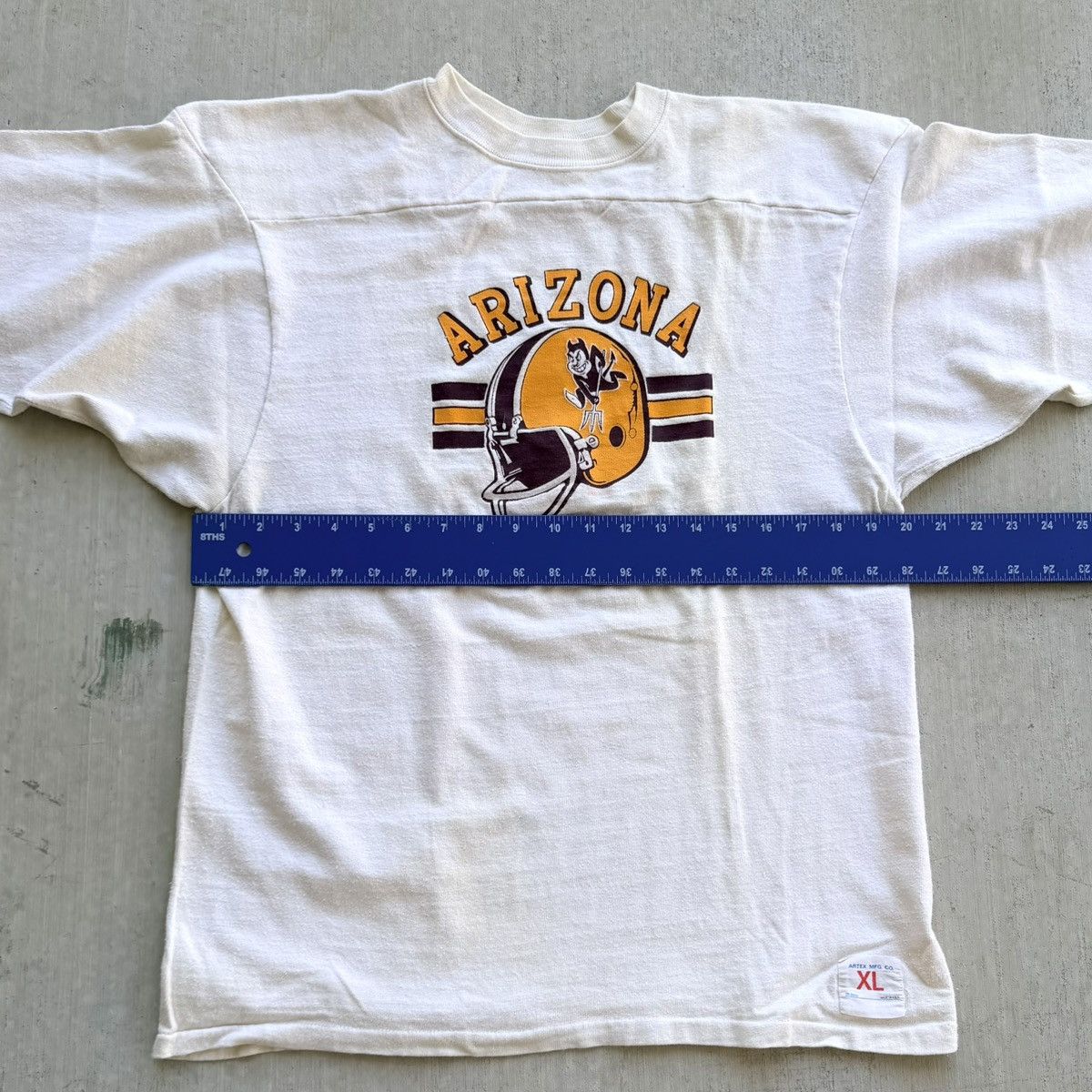 NCAA Vintage Arizona State University Ragland T Shirt 70s Artex Size US M / EU 48-50 / 2 - 7 Thumbnail