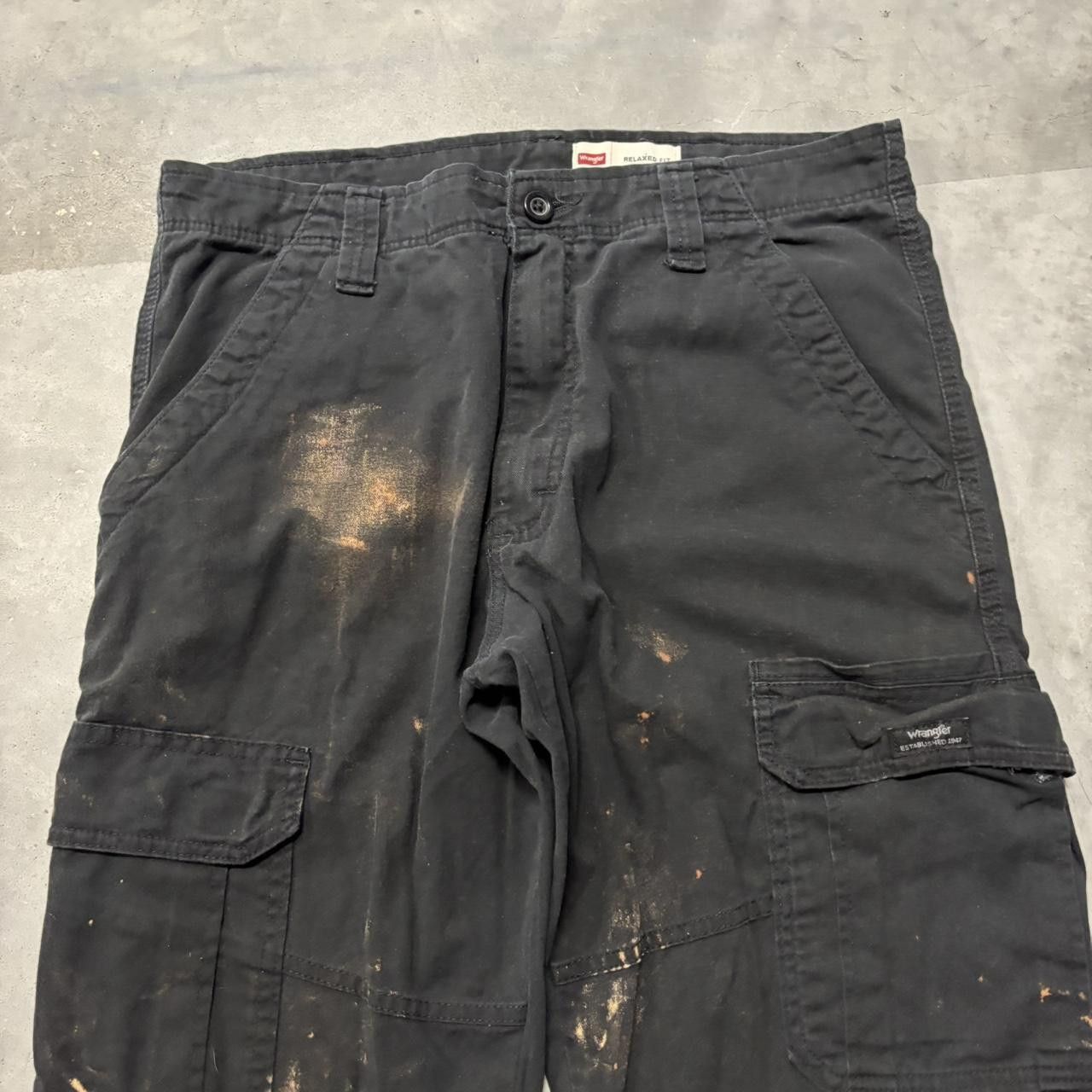 Japanese Brand × Vintage Crazy Vintage Y2K/2000s Grunge Black Skater Cargo Pants! Size US 32 / EU 48 - 5 Thumbnail