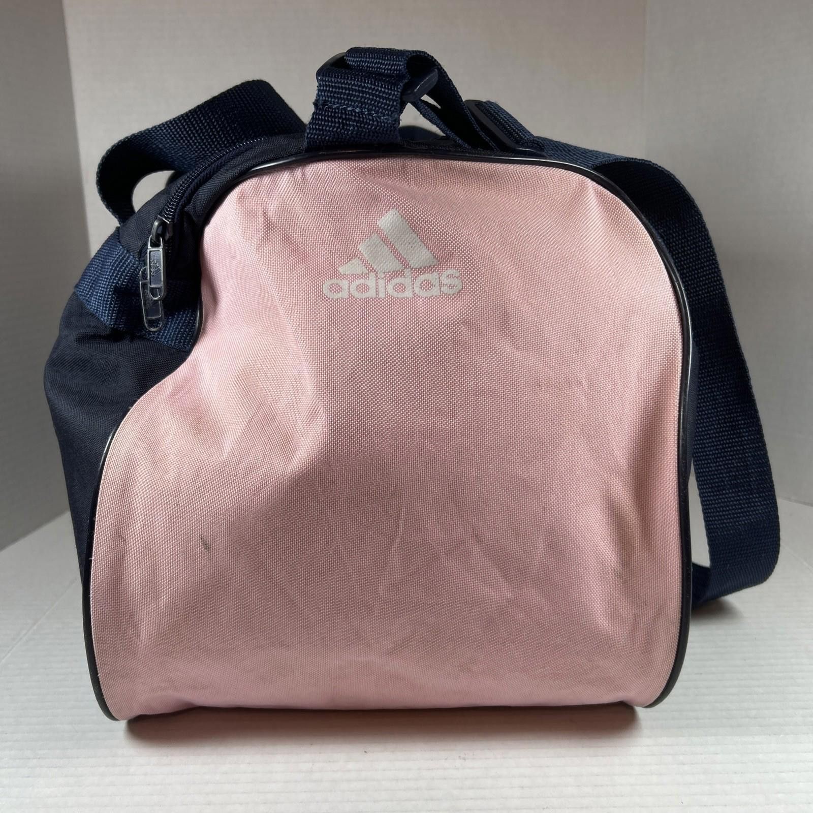 Adidas ADIDAS Defender Duffel Bag Blue Pink Fonts Gym Travel Size ONE SIZE - 4 Thumbnail