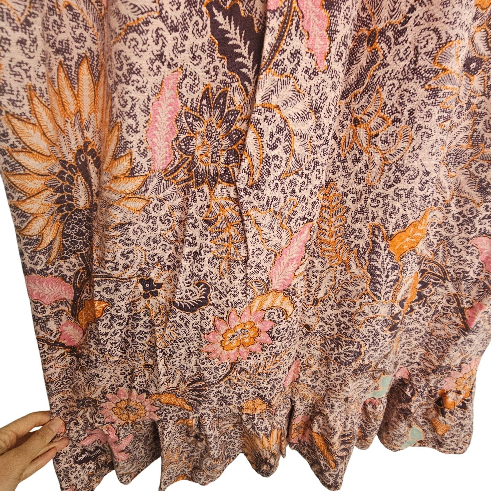 Madewell Madewell Bali Light Petal Block Print Midi Dress 4 Wedding Size S / US 4 / IT 40 - 5 Thumbnail