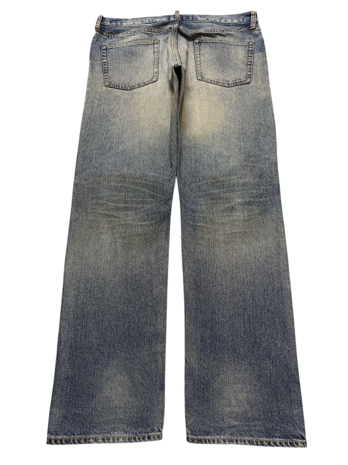 GU Vintage Y2K Japanese GU Blue Faded Mud Wash Straight Leg Size US 38 / EU 54 - 2 Thumbnail