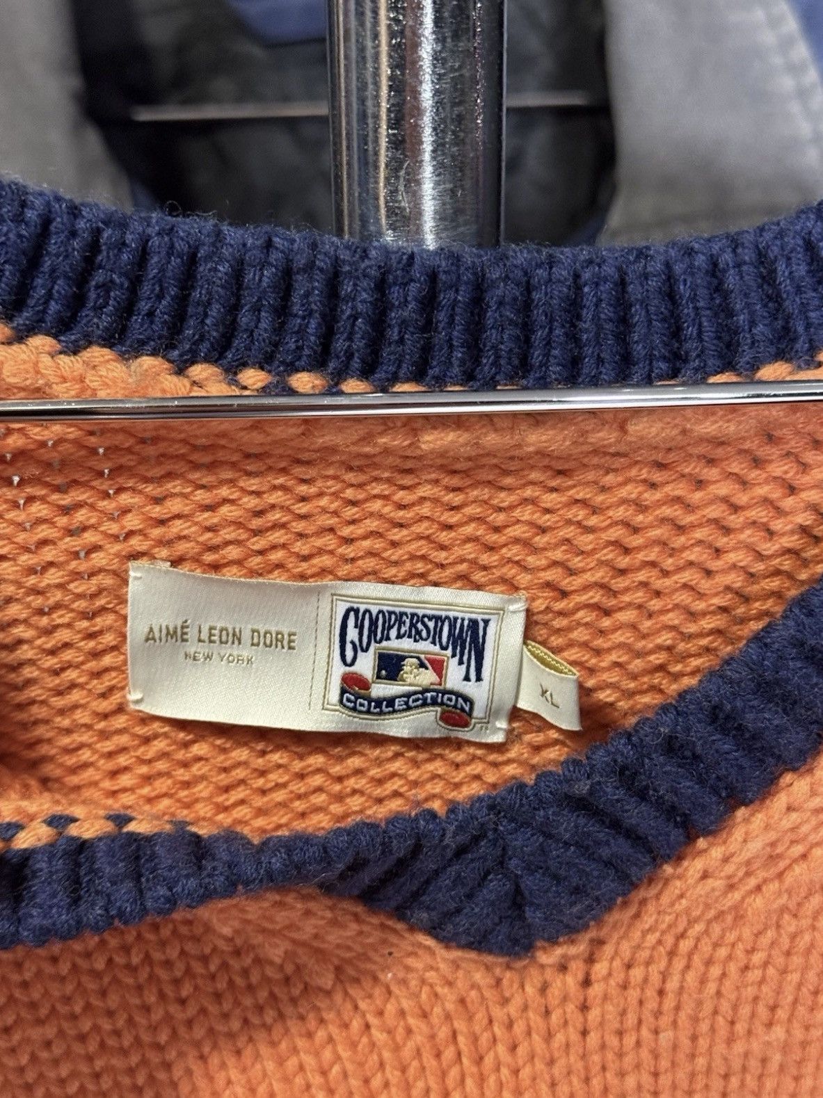 Aime Leon Dore Aime Leon Dore New York Mets Merino Wool Sweater Orange XL Size US XL / EU 56 / 4 - 2 Thumbnail