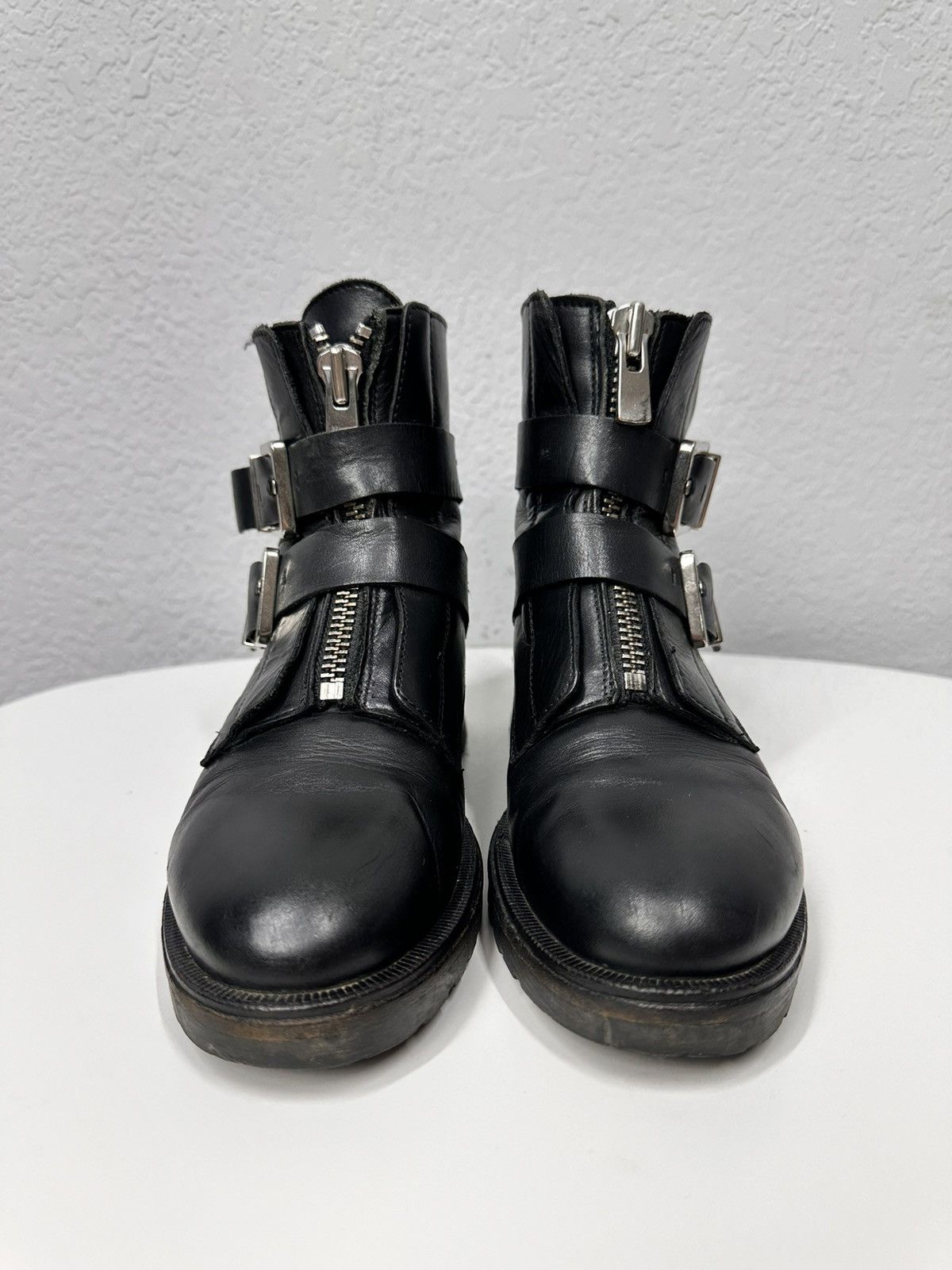 A.S.98 Metal Zip A.S. 98 Leather Boots Vintage High Rick Owen Style Size US 8 / IT 38 - 3 Thumbnail