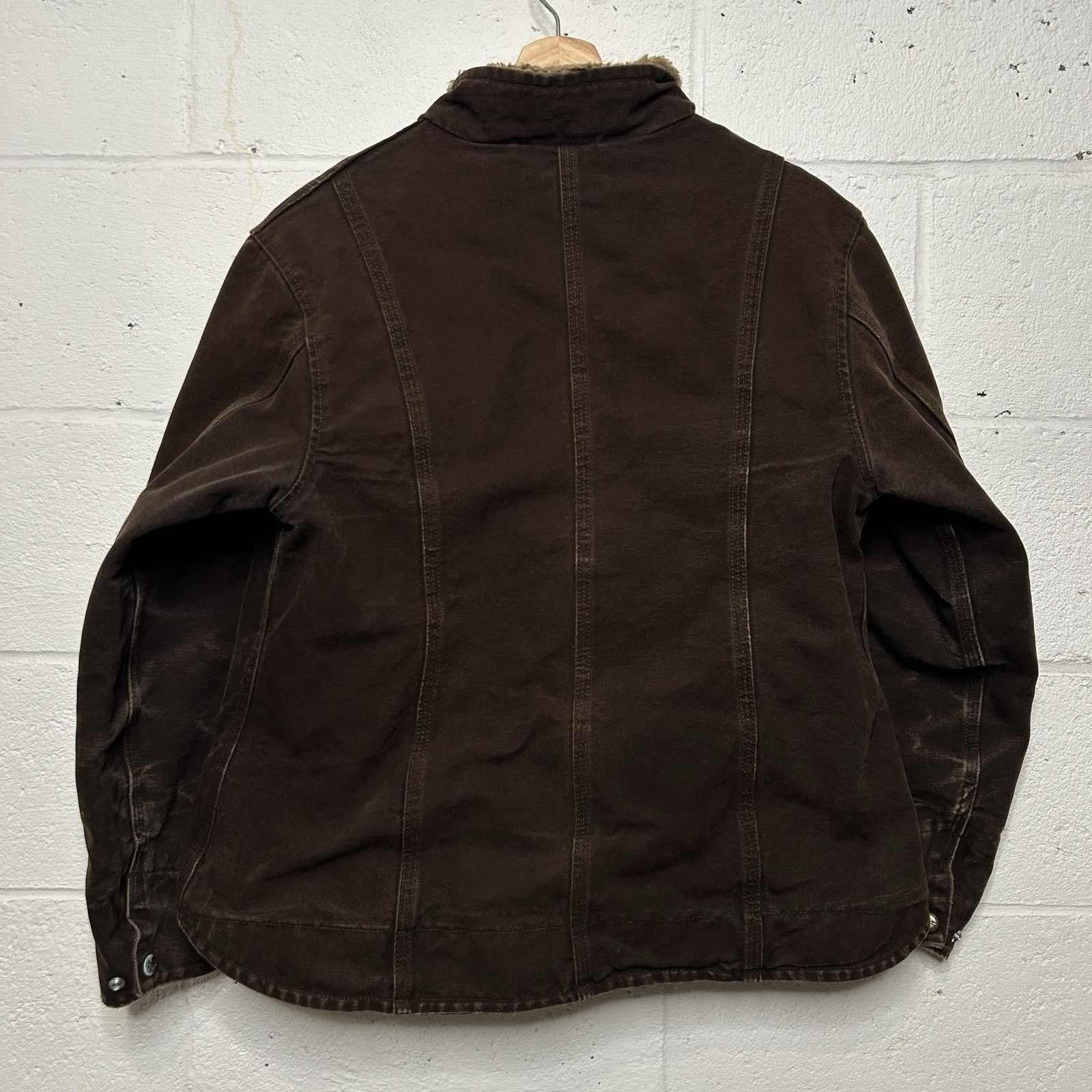 Carhartt Vintage Carhartt Sherpa-Lined Jacket “Dark Brown” WJ022 DKB Size L / US 10 / IT 46 - 2 Thumbnail