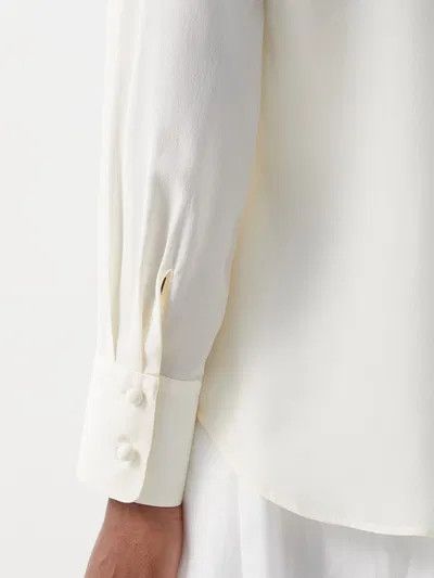 Chloe o1y0825 Silk Shirt in Cream Size M / US 6-8 / IT 42-44 - 3 Thumbnail