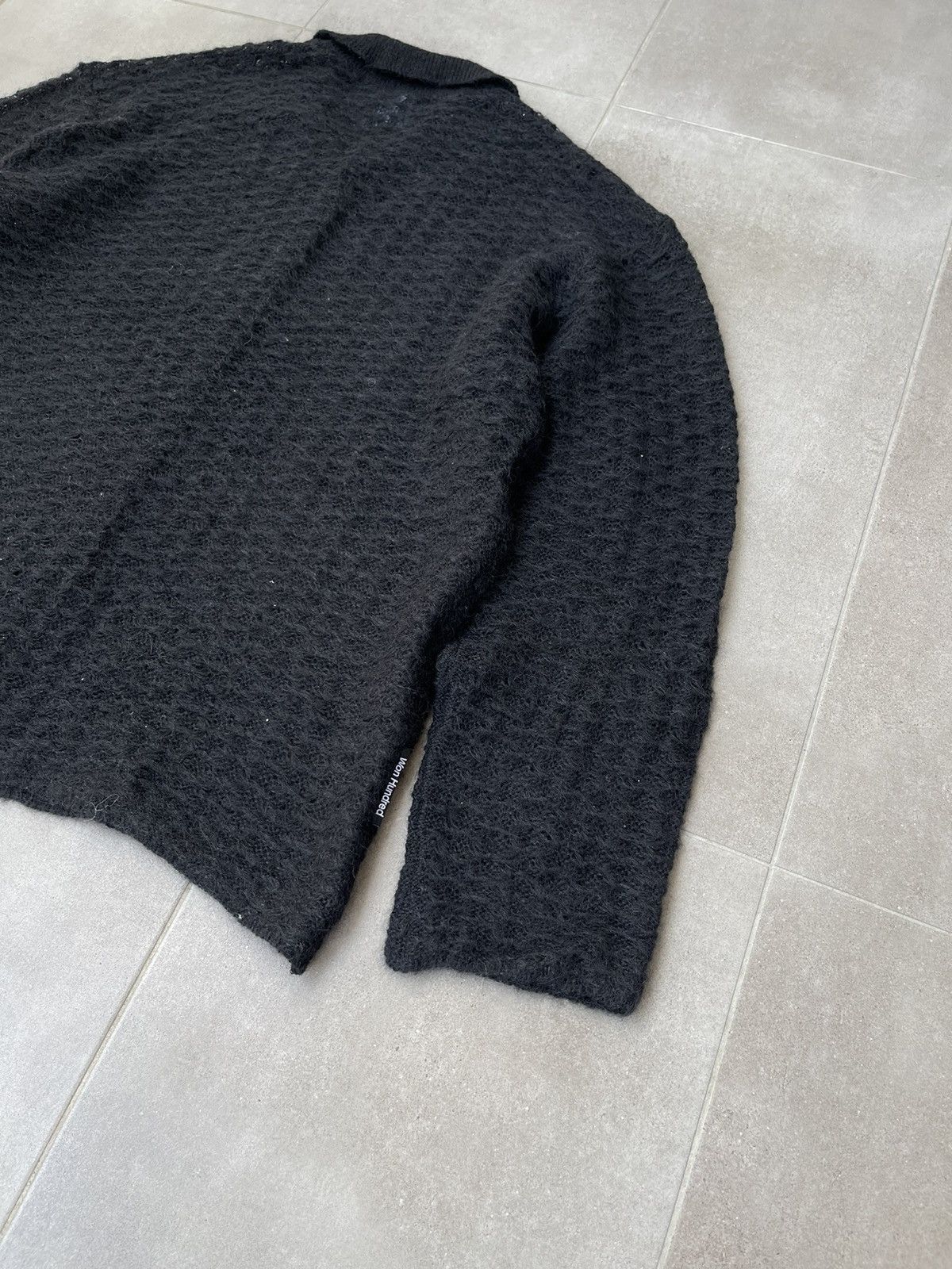 Our Legacy × Won Hundred !DS! AW23 Won Hundred Mazar LS Black Knitted Cardigan Size US M / EU 48-50 / 2 - 17 Thumbnail