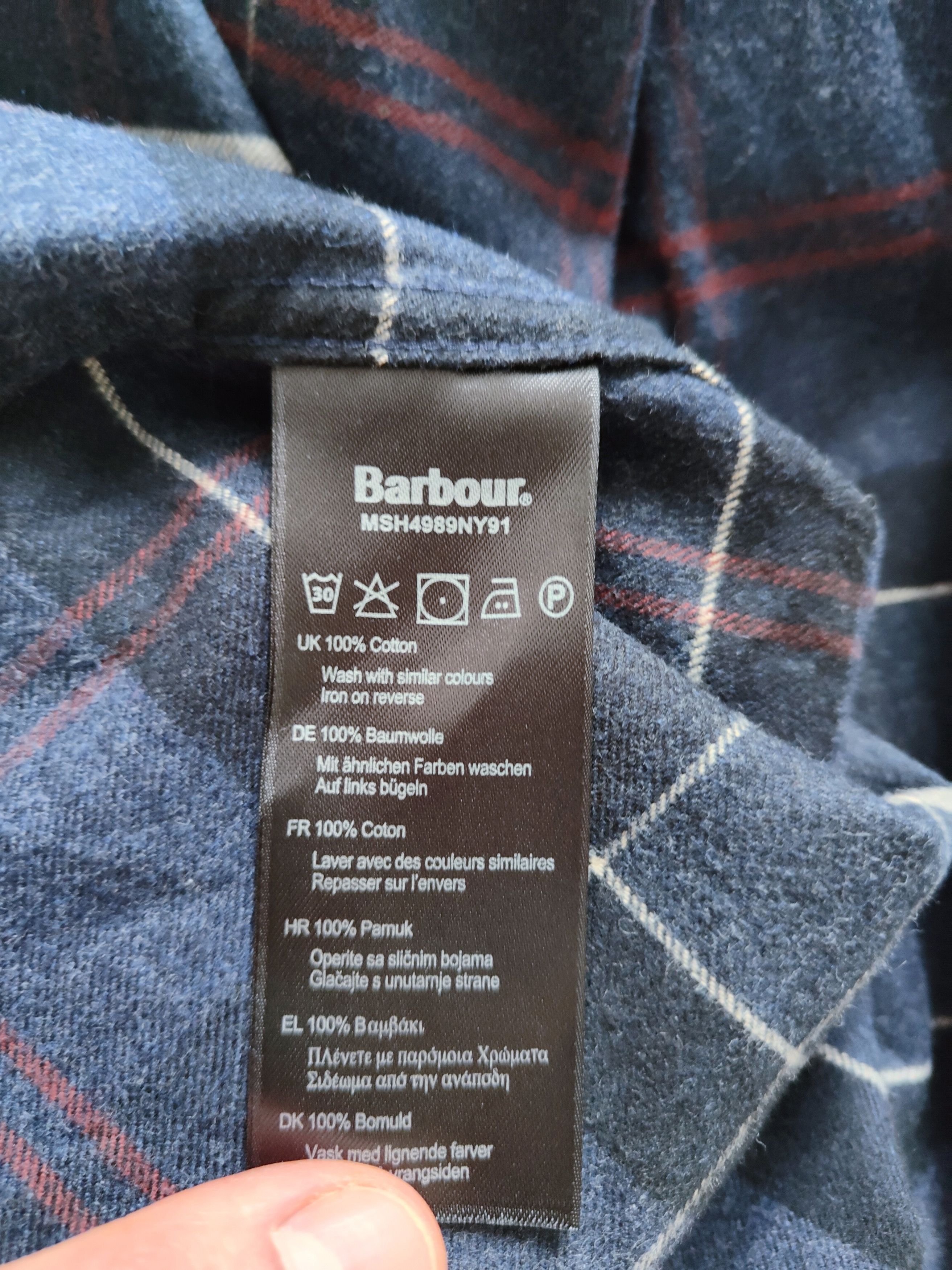 Barbour Barbour Shirt XL Men's shirt Barbour Long Sleeve Size US XL / EU 56 / 4 - 7 Thumbnail