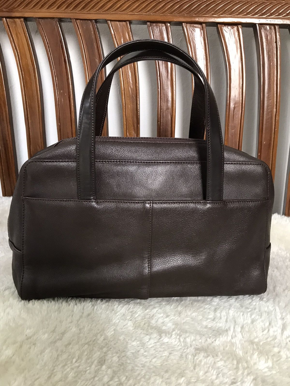 Burberry Handbag Brown Leather