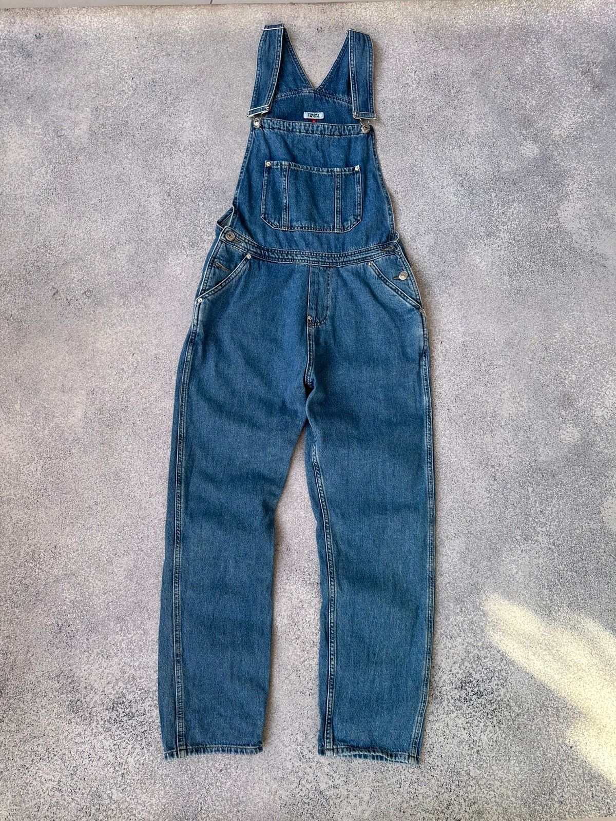 Pre-owned Tommy Hilfiger X Vintage Tommy Hilfiger Jeans Denim Overall In Blue