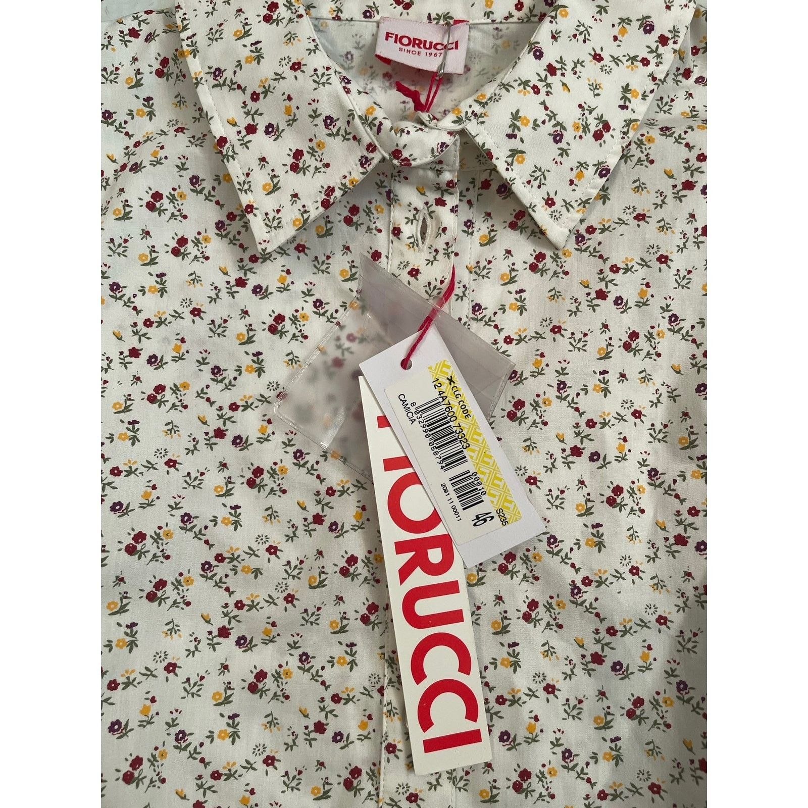 Fiorucci Fiorucci Cotton Poplin Floral Shirt Dress, NWT, Size: 46 Size L / US 10 / IT 46 - 4 Thumbnail