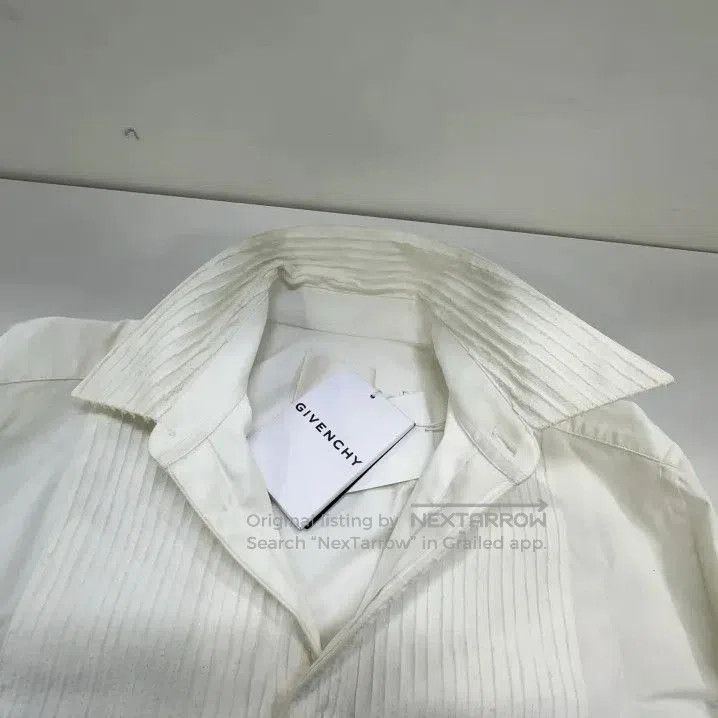Givenchy Givenchy SS23 Men's White Lace Collar Long Sleeve Shirt. Size US XXS / EU 40 - 1 Thumbnail