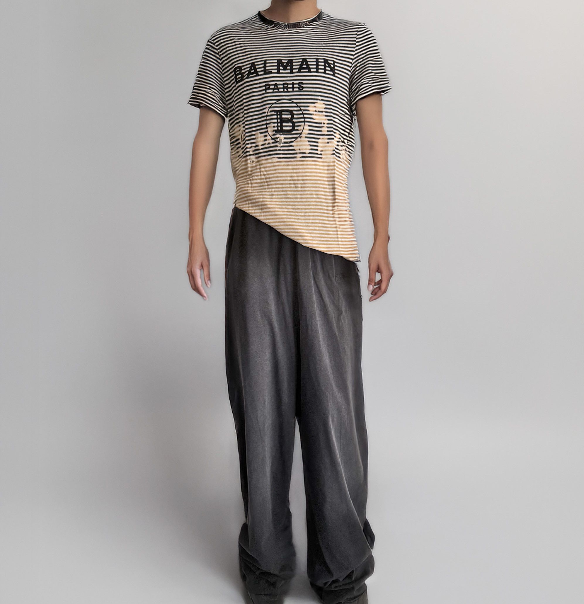 Vetements Vestments Men’s Baggy Pants In Black Délavé Size US 30 / EU 46 - 1 Thumbnail