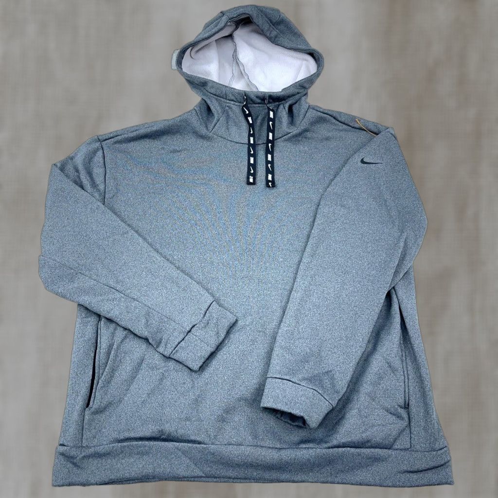 Nike Nike Hoodie Women M Gray Dri-Fit Sweatshirt Pullover Heather Logo Pockets Breathable All Seasons Lightweight Activewear Casual Size M / US 6-8 / IT 42-44 - 1 Thumbnail