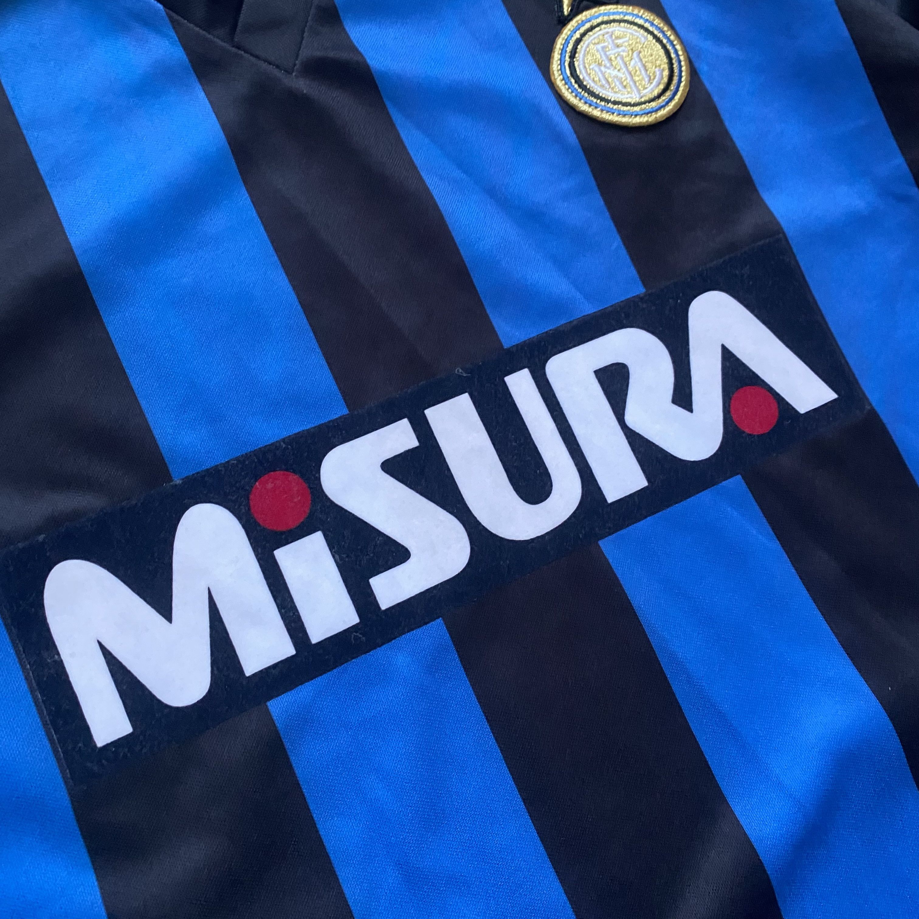 Umbro ⚽️ Vintage Retro 90s Inter Milan jersey Soccer Blockore Size US M / EU 48-50 / 2 - 5 Thumbnail
