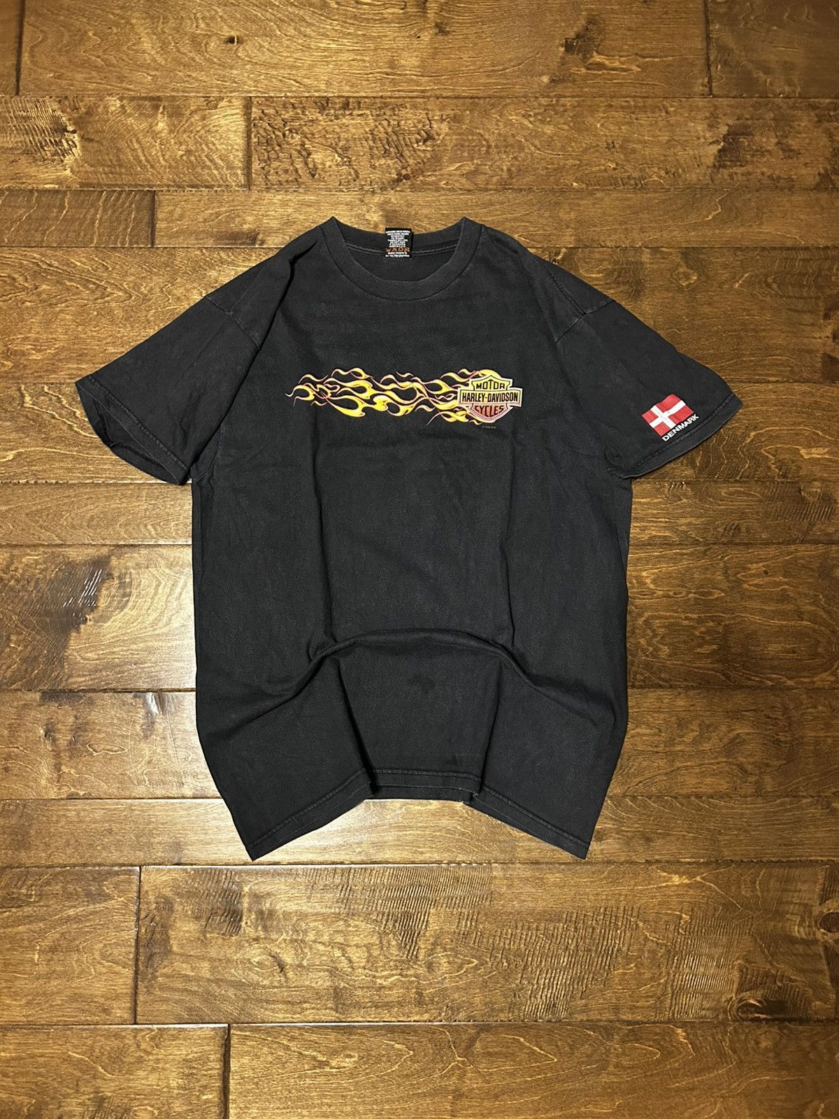 Harley Davidson × Vintage × West Coast Choppers Y2K faded Harley Davidson 2000 flames tshirt Size US XL / EU 56 / 4 - 2 Thumbnail