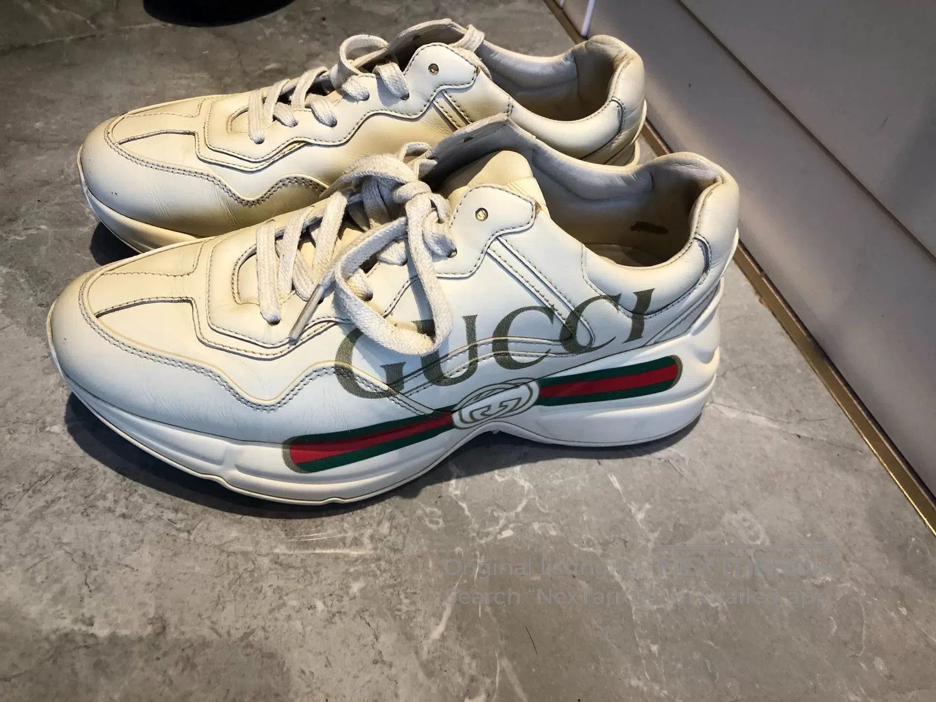 Gucci Logo Dad Shoes Size 37.
