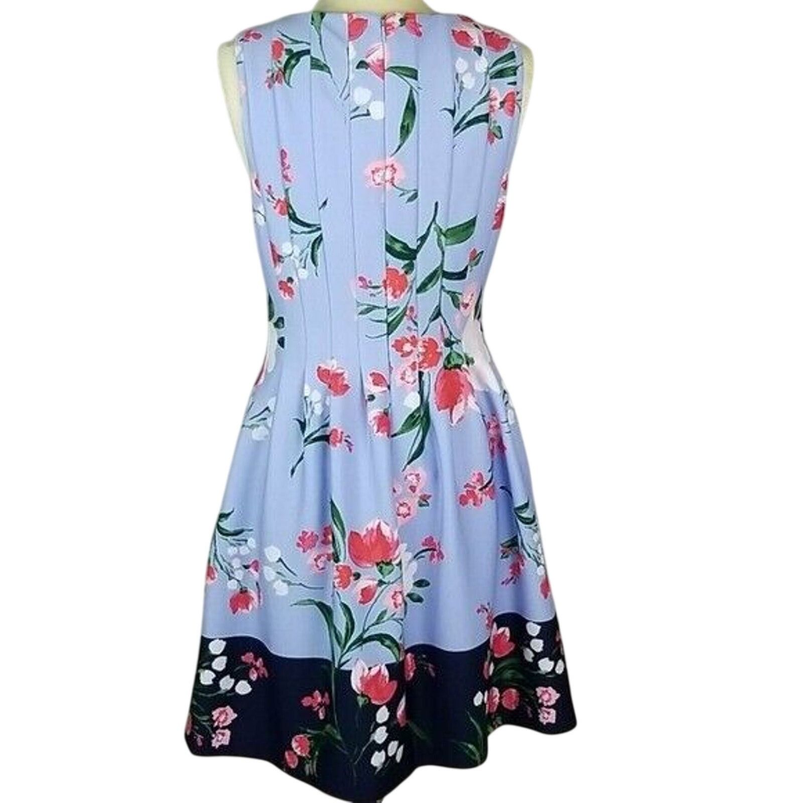 Vince Camuto Vince Camuto Womens Floral Fit and Flare Dress Sz 6 Wedding Size M / US 6-8 / IT 42-44 - 7 Thumbnail