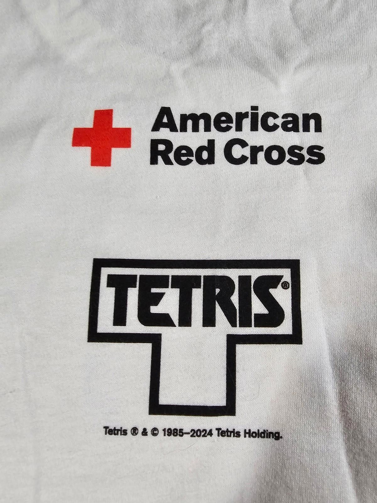 Hanes Tetris x American Red Cross Men's XL Shirt 40th Anniversary Size US XL / EU 56 / 4 - 6 Thumbnail