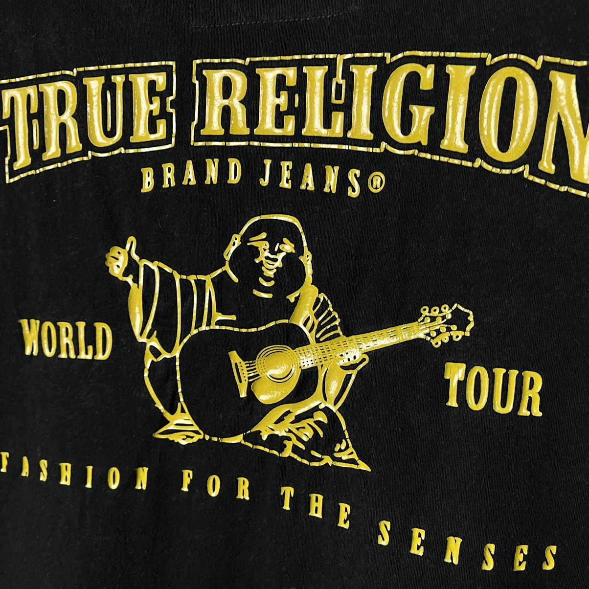 True Religion Vintage True Religion y2k buddha gold big logo tee 00’s Size US XL / EU 56 / 4 - 3 Thumbnail