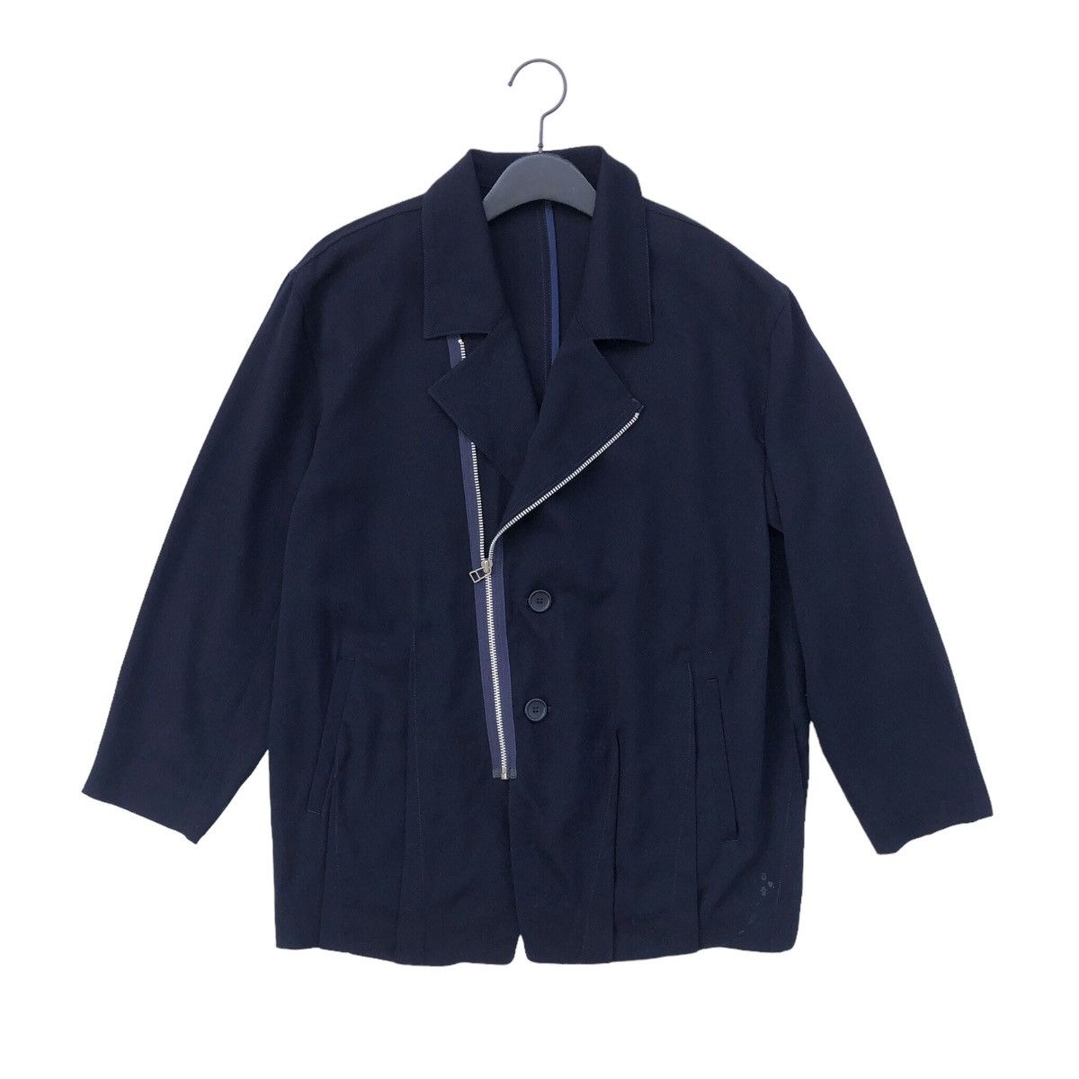 Issey Miyake Issey miyake IS Oblique Zipper Cardigan Blazer Size US M / EU 48-50 / 2 - 6 Thumbnail