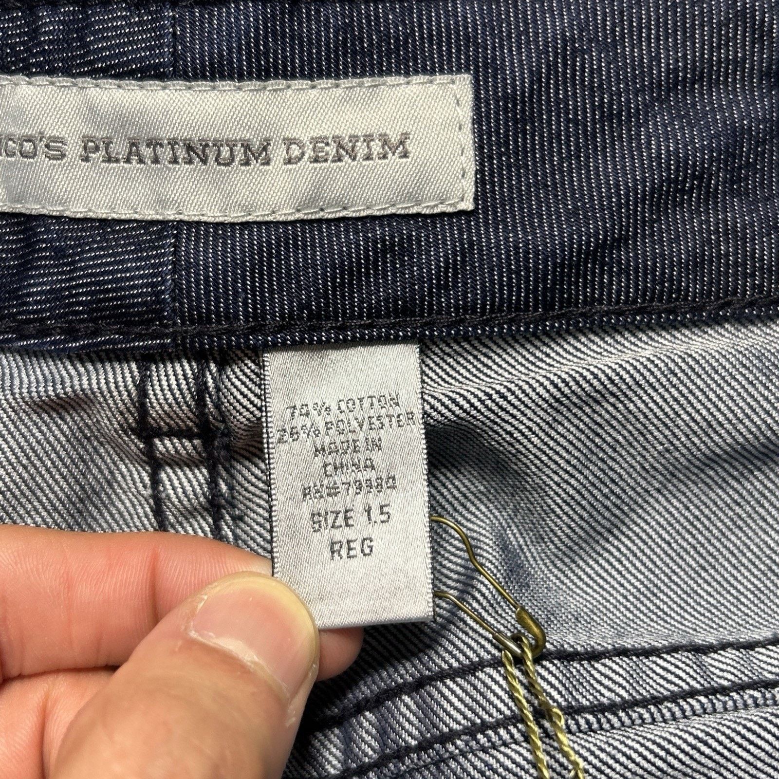 Chicos Y2k 2000s Deadstock Beyond Baggy Jeans Womens 15 32x31 Wide Size 32" / US 10 / IT 46 - 10 Thumbnail