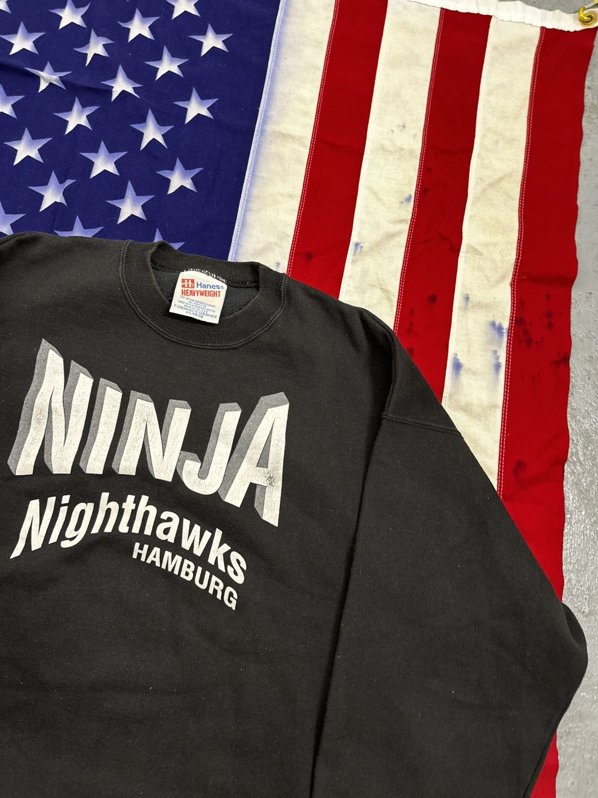 Band Tees Vintage Hamburg Hinja Nighthawks 90s sweatshirt Size US XL / EU 56 / 4 - 5 Thumbnail