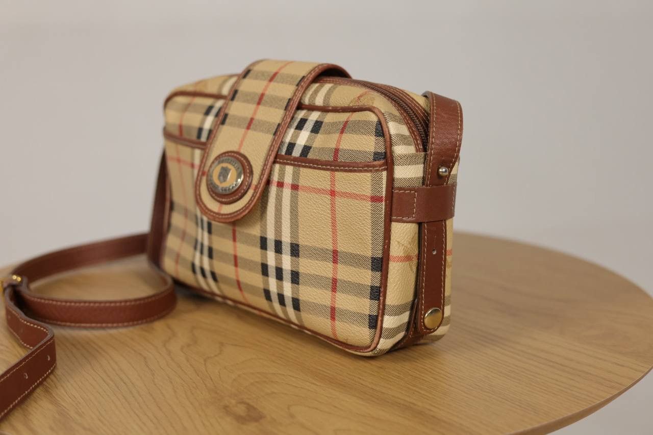 Burberry × Vintage Vintage Burberrys Monogram Leather Shoulder Bag Size ONE SIZE - 2 Thumbnail