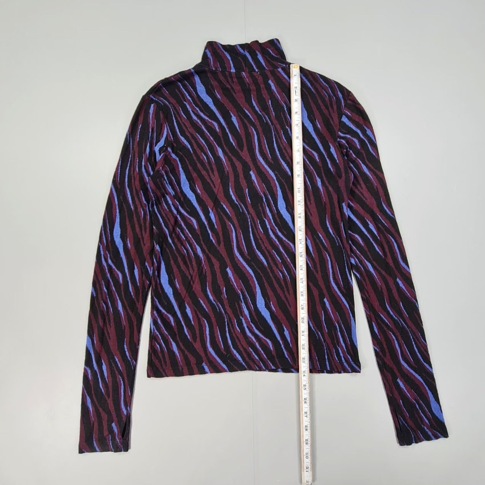 Rodebjer Rodebjer Jumper Blue Black Mock Neck Knit Pullover Womens Medium Size M / US 6-8 / IT 42-44 - 5 Thumbnail