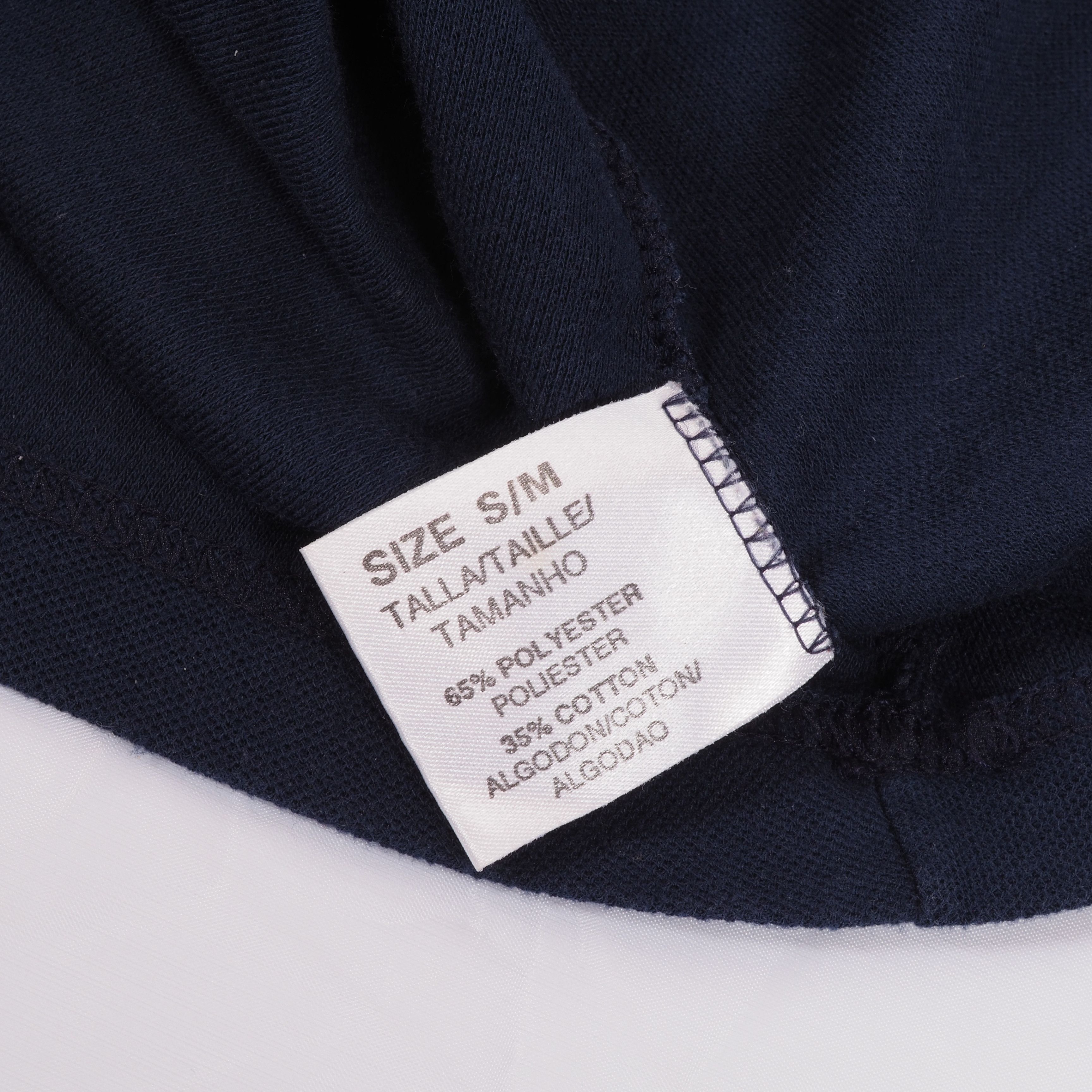 Dolce & Gabbana Dolce & Gabbana Vintage 90s Sleeveless Polo Crop Top Navy Size S / US 4 / IT 40 - 8 Thumbnail