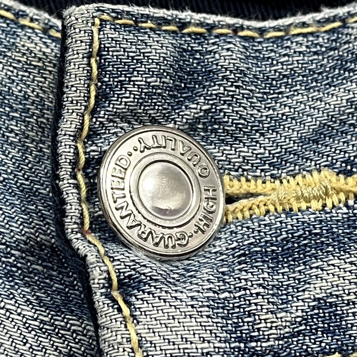 Armani × If Six Was Nine Ripped Distressed Armani Jeans Faded Blue Size US 33 - 16 Thumbnail