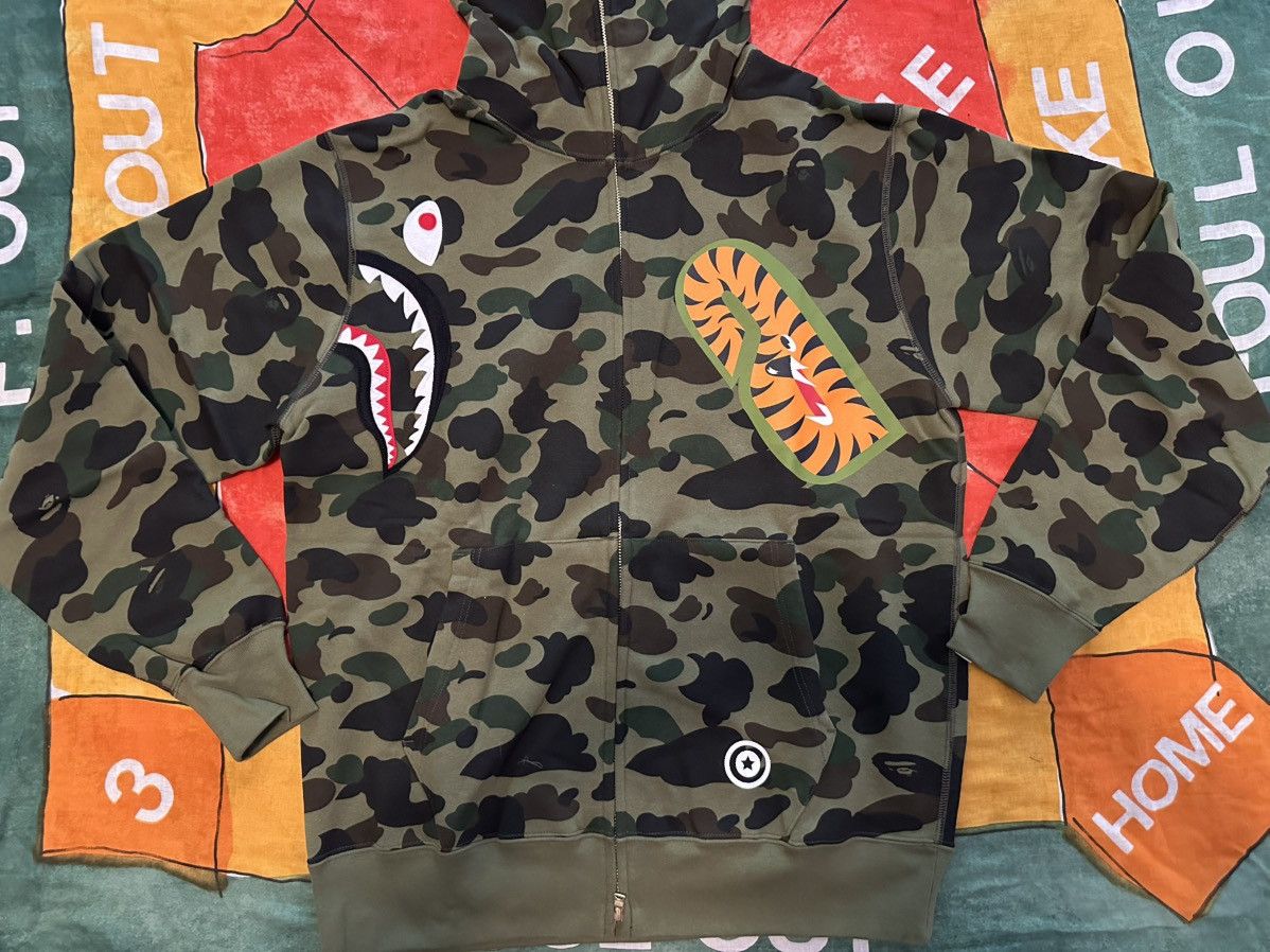 Bape BAPE 1st camo multi shark full zip hoodie Size US M / EU 48-50 / 2 - 2 Thumbnail
