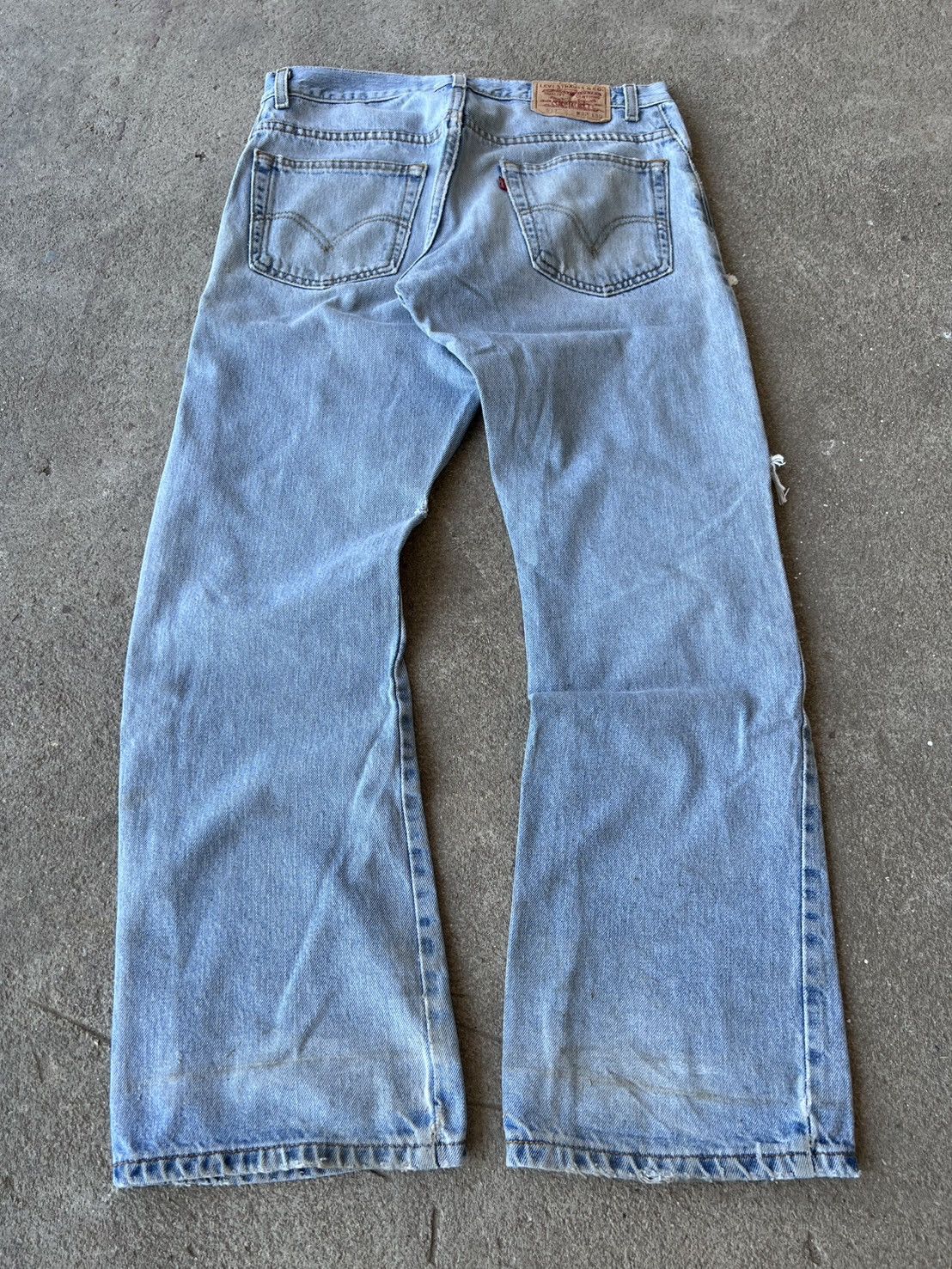 Levi's Vintage Clothing 2000s Levi's 517 Bootcut Distressed Jeans Size US 32 / EU 48 - 2 Thumbnail