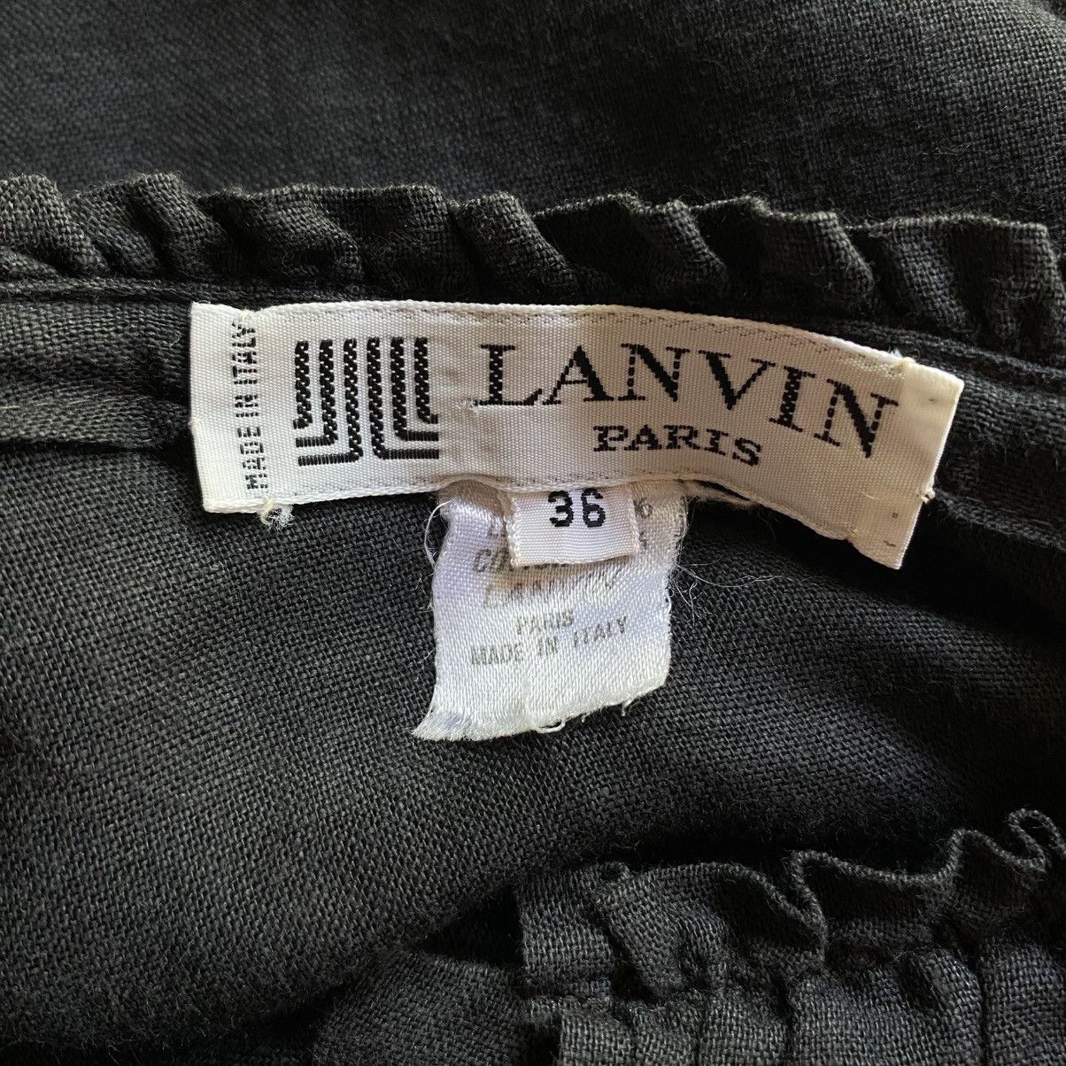 Lanvin LANVIN Black Doll Collar Blouse Size XS / US 0-2 / IT 36-38 - 8 Thumbnail