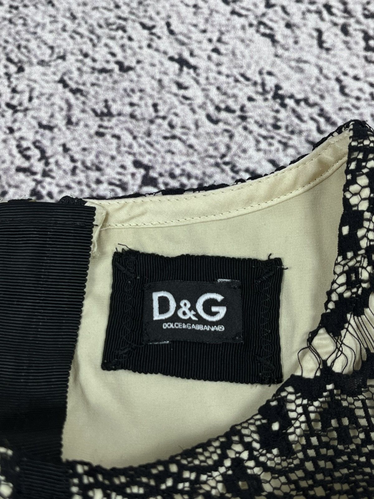 Dolce & Gabbana Vintage D&G Dolce & Gabbana Black Lace Sexy Mini Dress 2000s Size XS / US 0-2 / IT 36-38 - 13 Thumbnail