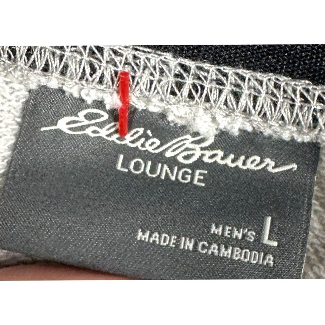 Eddie Bauer Eddie Bauer Lounge Pants Mens Large Heather Grey Jogger Sweatpants Elastic Waist Drawstring Pockets Casual Everyday Size US 33 - 4 Thumbnail