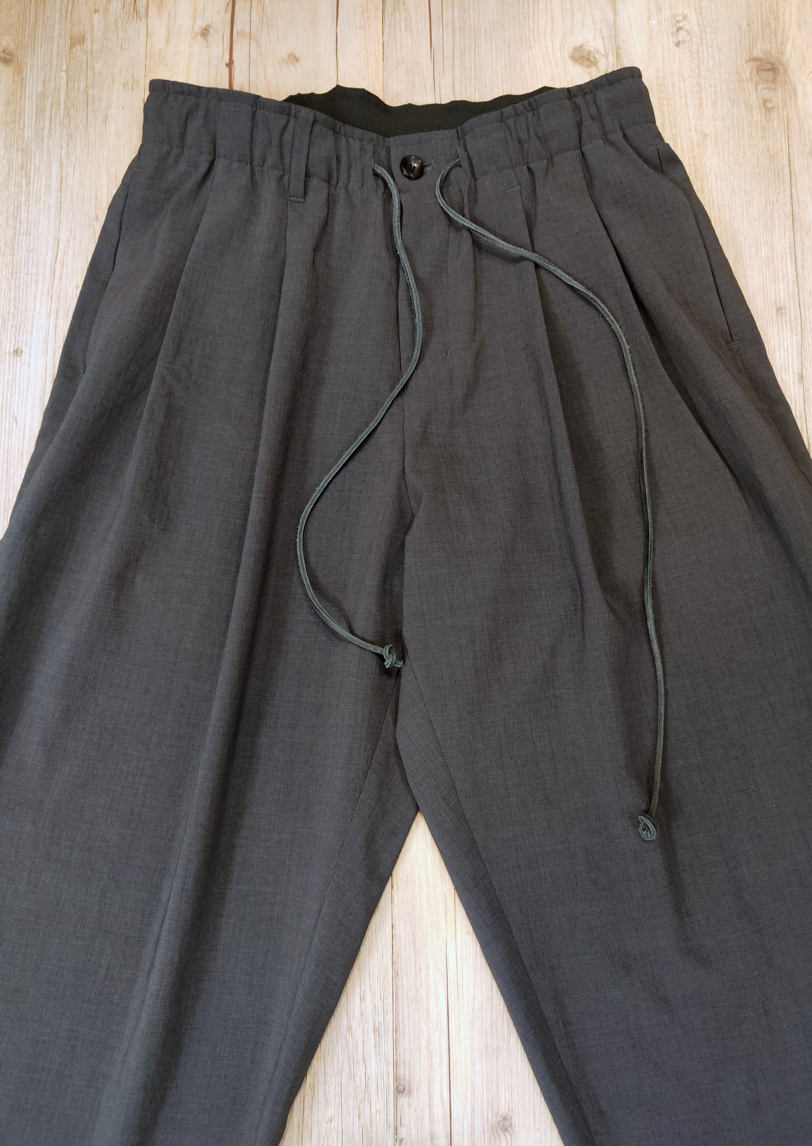 Kazuyuki Kumagai Attachment Wide trousers.Like Yohji Yamamoto or Sacai Size US 32 / EU 48 - 3 Thumbnail
