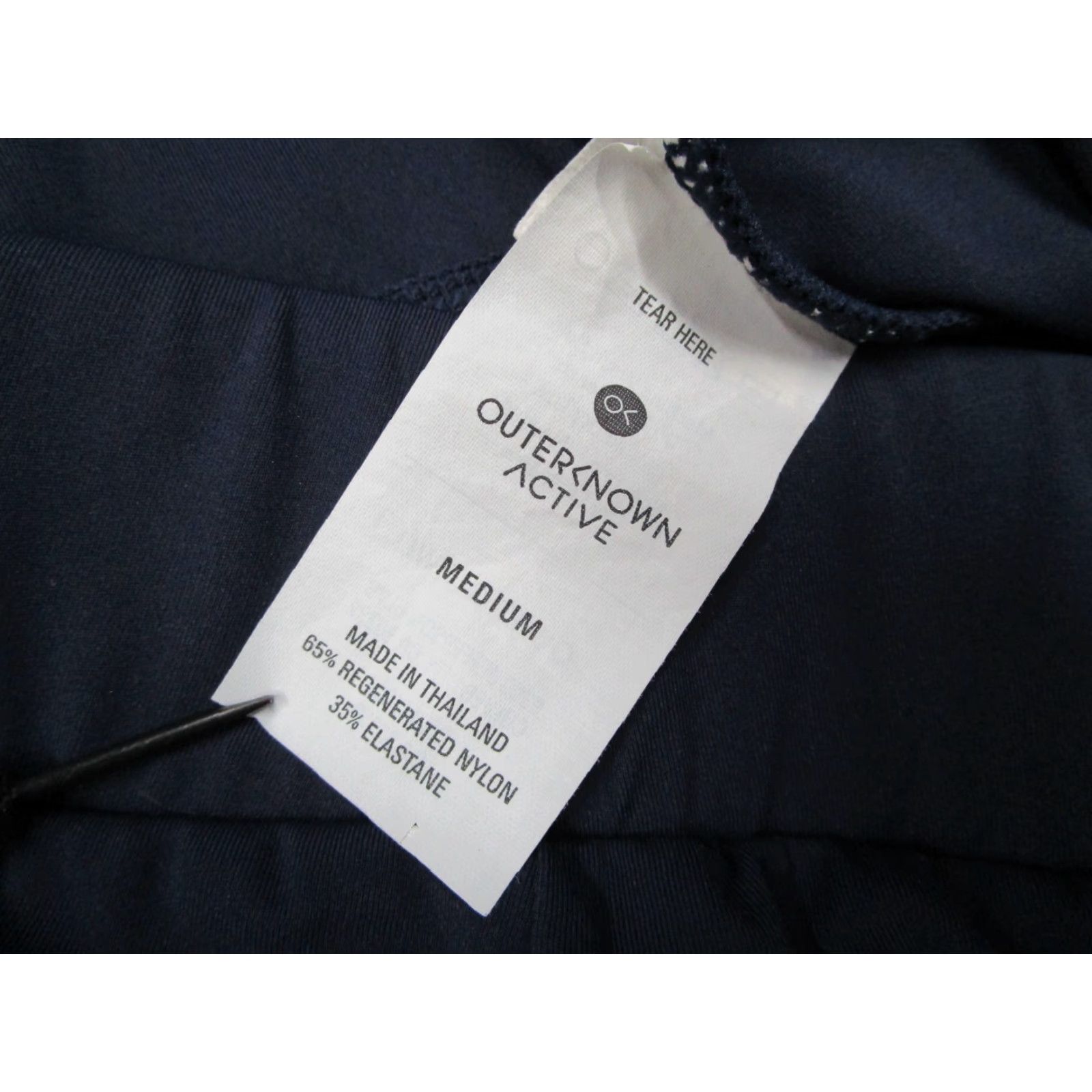 Outerknown OUTERKNOWN Women's Blue Active Leggings Medium Stretch Jogger 28x24 Microfiber Sports Size 32" / US 10 / IT 46 - 3 Thumbnail