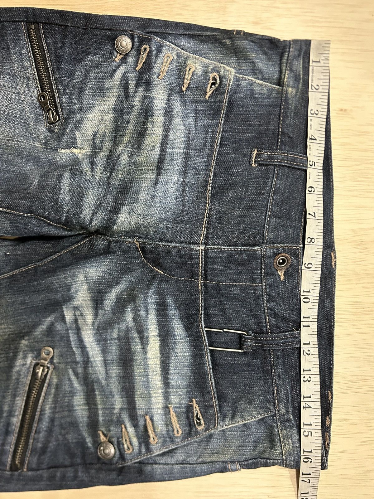 PPFM Vintage PPFM Japan Seditionaries Multi Zipper Jeans Size US 33 - 12 Thumbnail