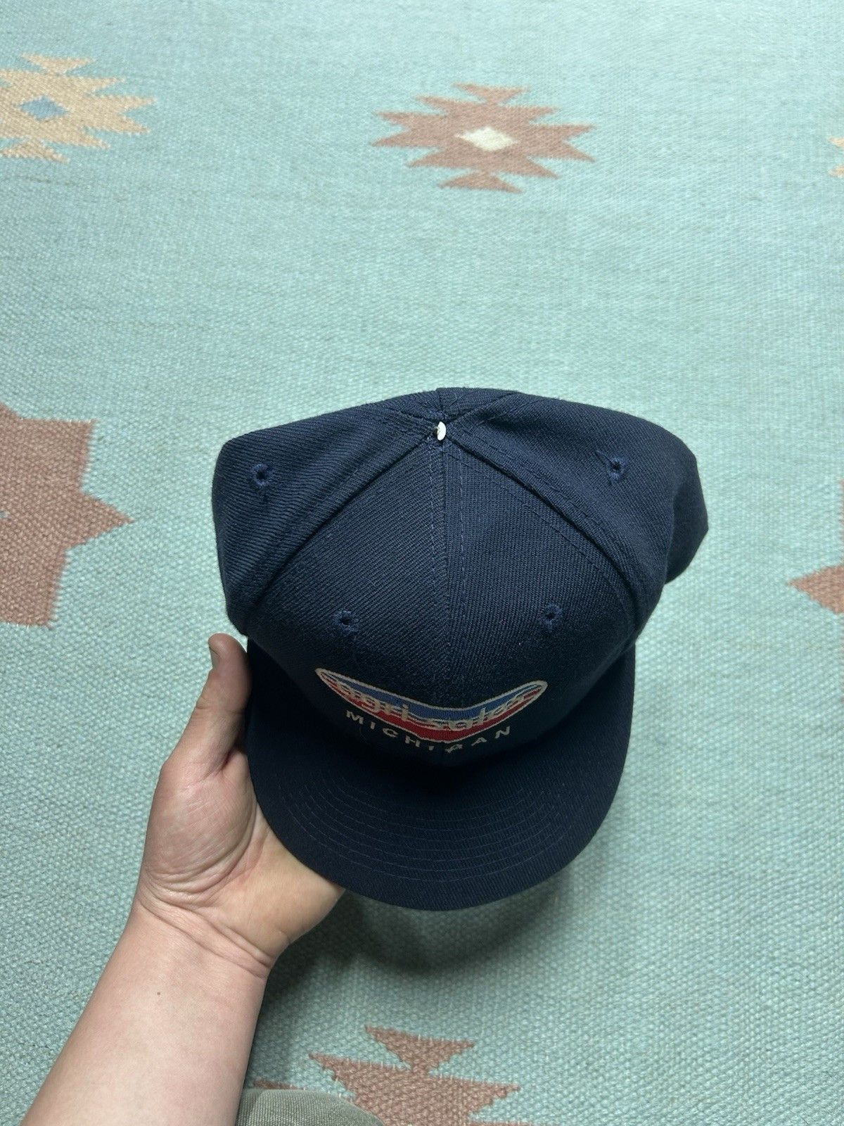 Vintage Vtg snapback hat agri sales Michigan the bean people farm Size ONE SIZE - 3 Thumbnail