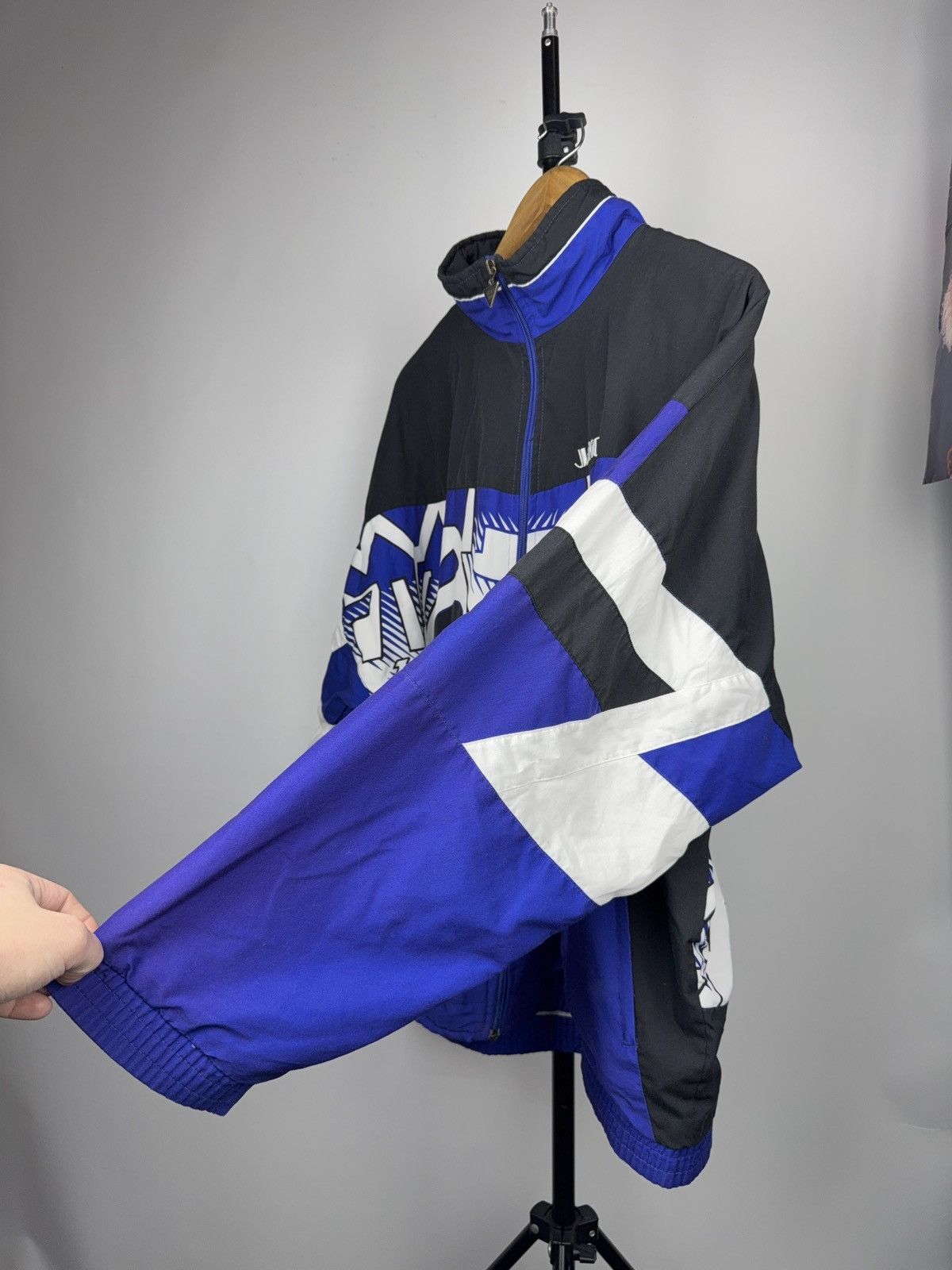 Vintage Vintage 90s JAKO Graphic Track Jacket Bold Logo Blue Size US L / EU 52-54 / 3 - 9 Thumbnail