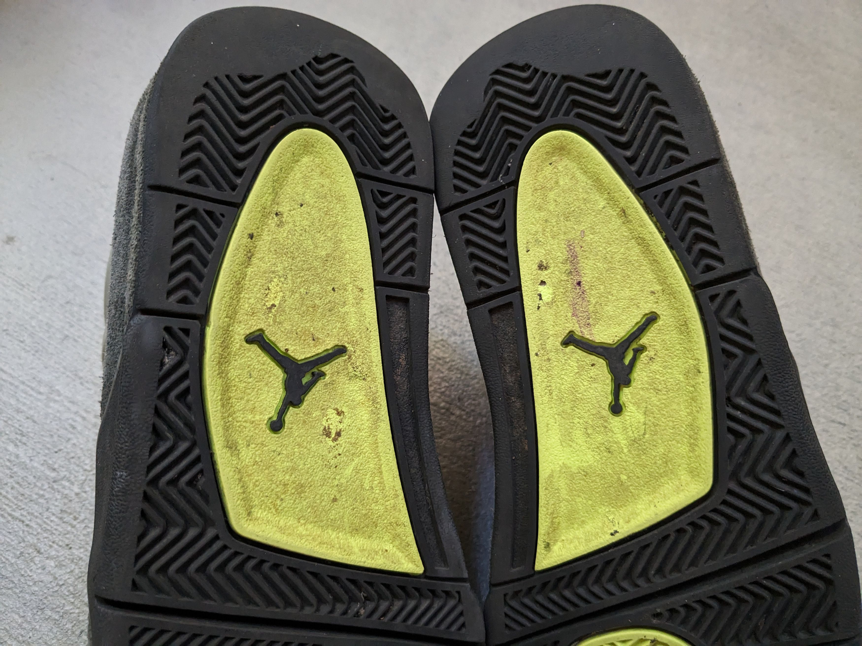 Jordan Brand Nike Air Jordan 4 Retro SE Neon Green Gray Suede CT5343-007 Size US 6.5 / EU 39-40 - 19 Thumbnail