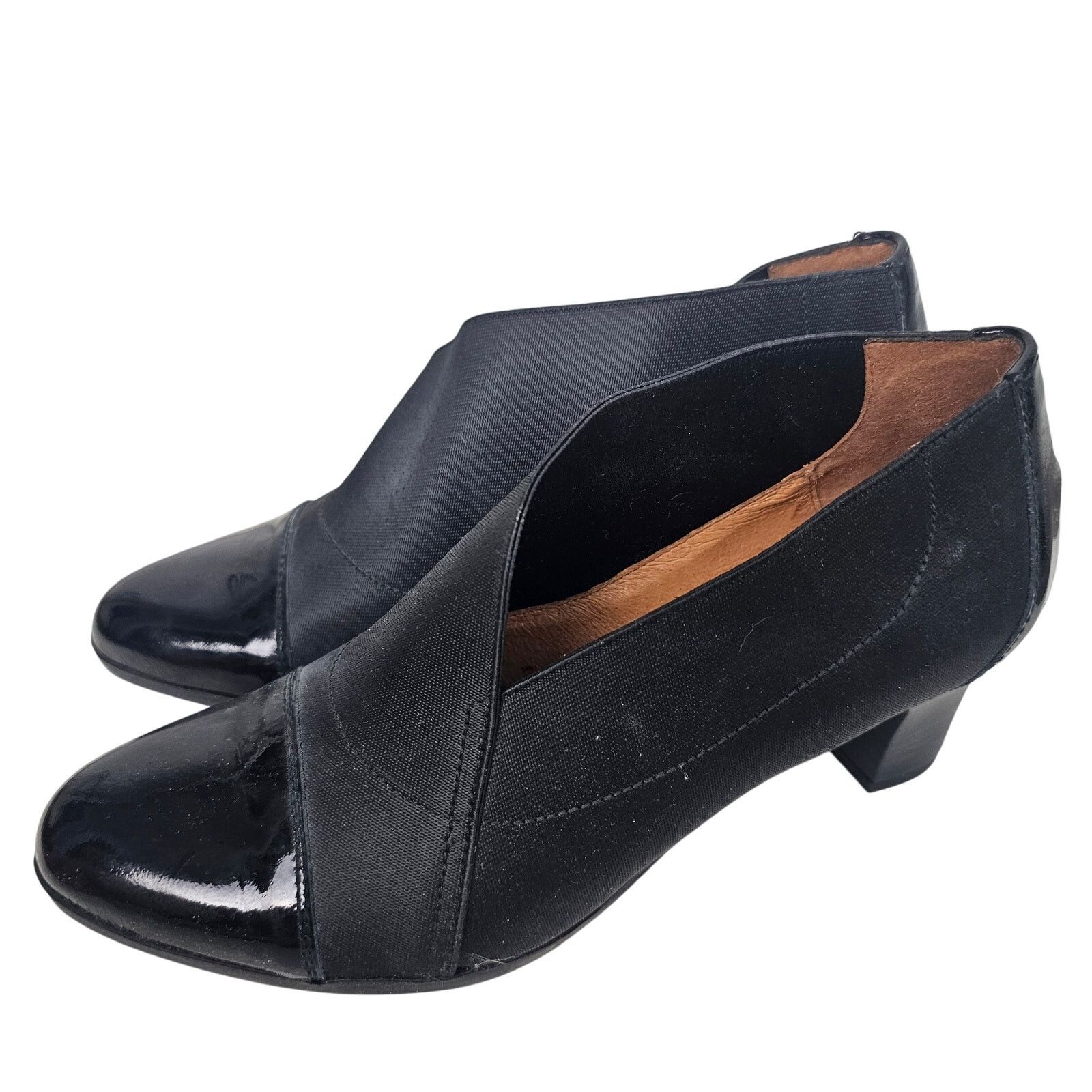Globe Glove Shoes by Hispanitas Black Booties Slip Ons 38 (US 7) Size US 7 / IT 37 - 4 Thumbnail