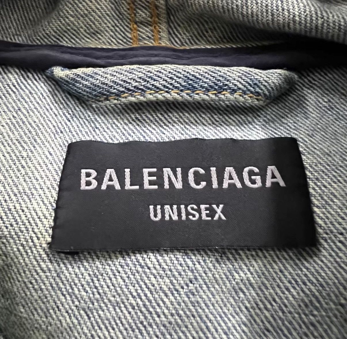 Balenciaga Balenciaga Blue Denim Hoodie J41 Size US S / EU 44-46 / 1 - 2 Thumbnail