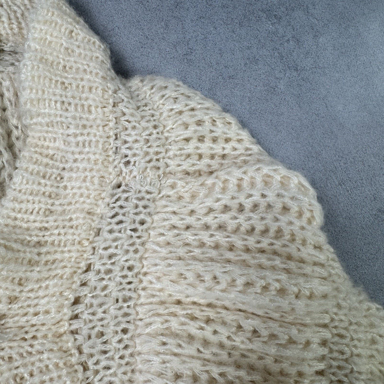 Vintage Gelato Pique Women Cardigan Sweater Free Size Beige Size ONE SIZE - 4 Thumbnail