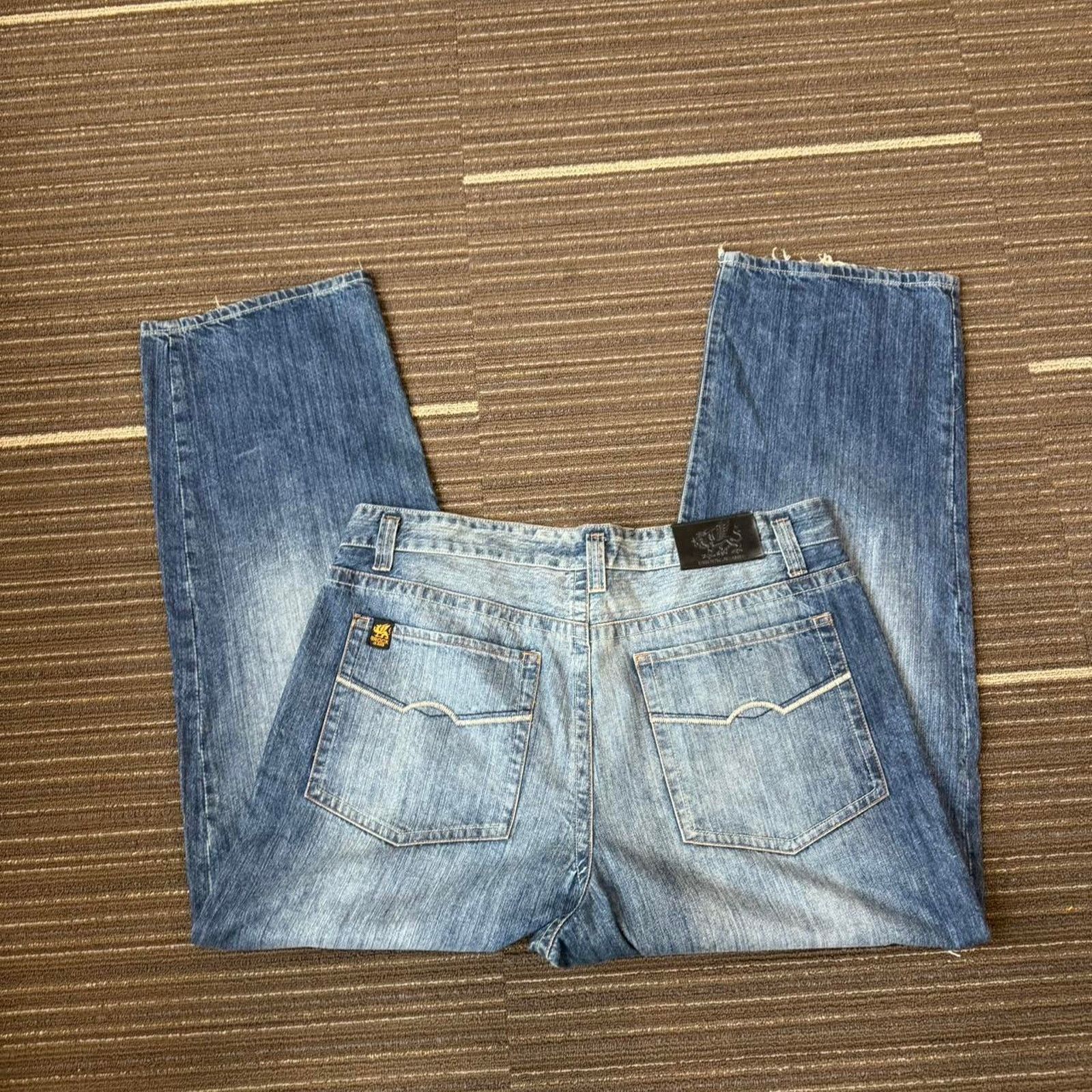 JNCO × Vintage Vintage Baggy y2k Brock Denim Destressed Jeans Size US 42 / EU 58 - 1 Thumbnail