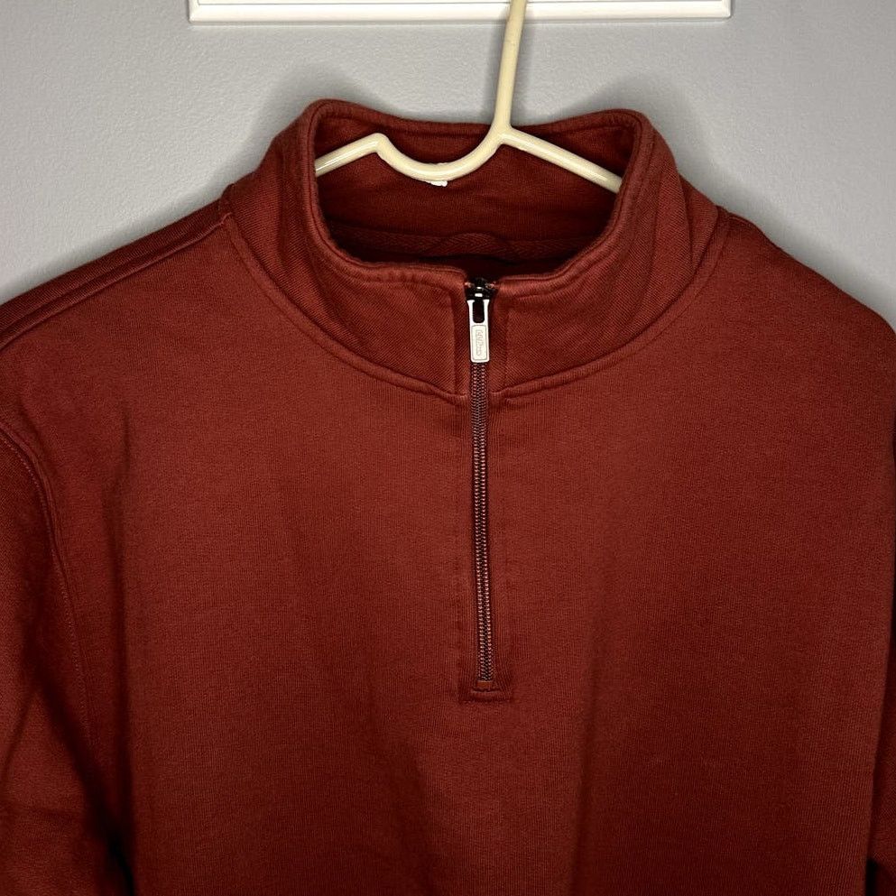 Other L.L.Bean Quarter-Zip Pullover Sweater Burnt Red Medium Size US M / EU 48-50 / 2 - 2 Thumbnail