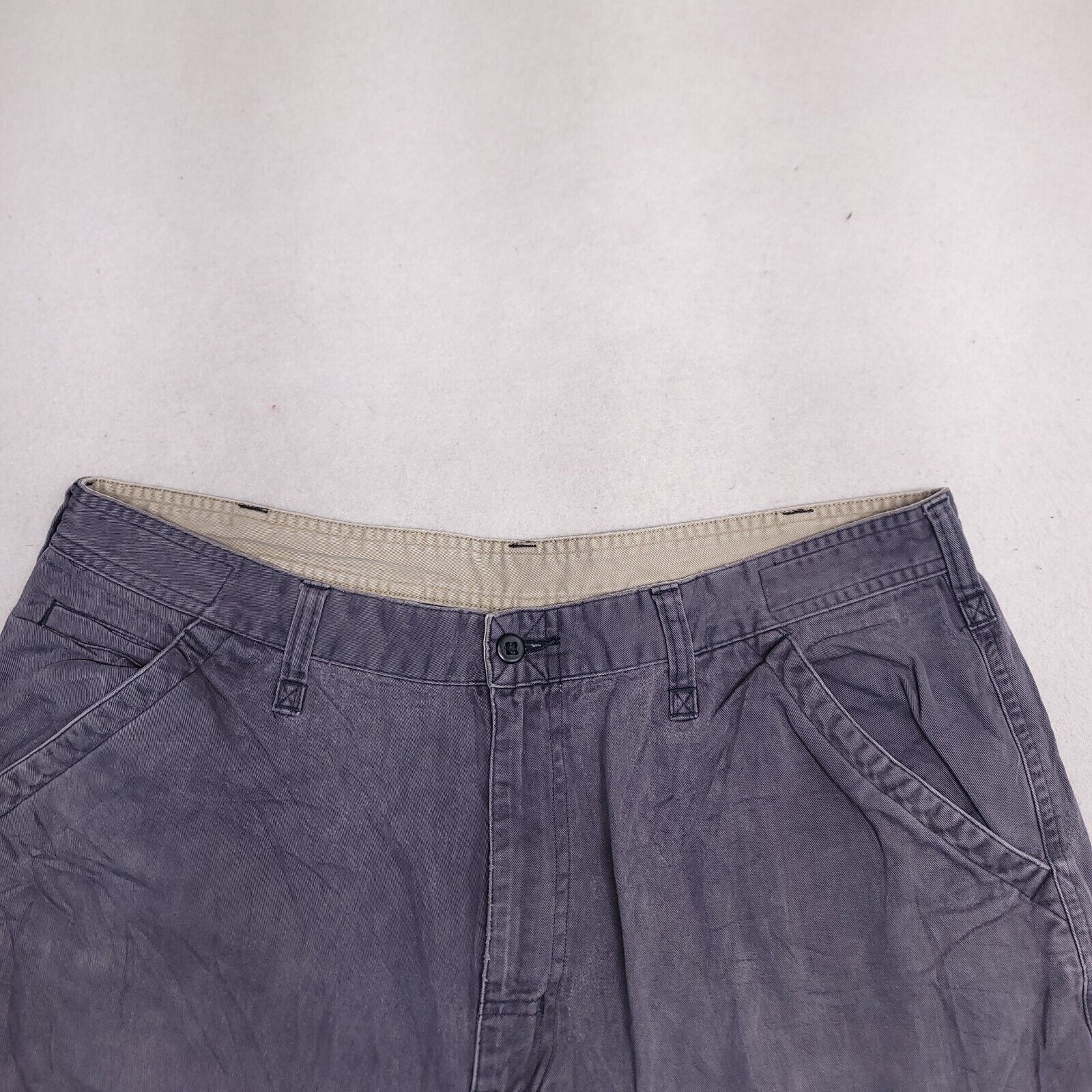 Roundtree & Yorke Roundtree & Yorke Button Up Cargo Shorts Mens Size 36 Blue Size US 36 / EU 52 - 1 Thumbnail