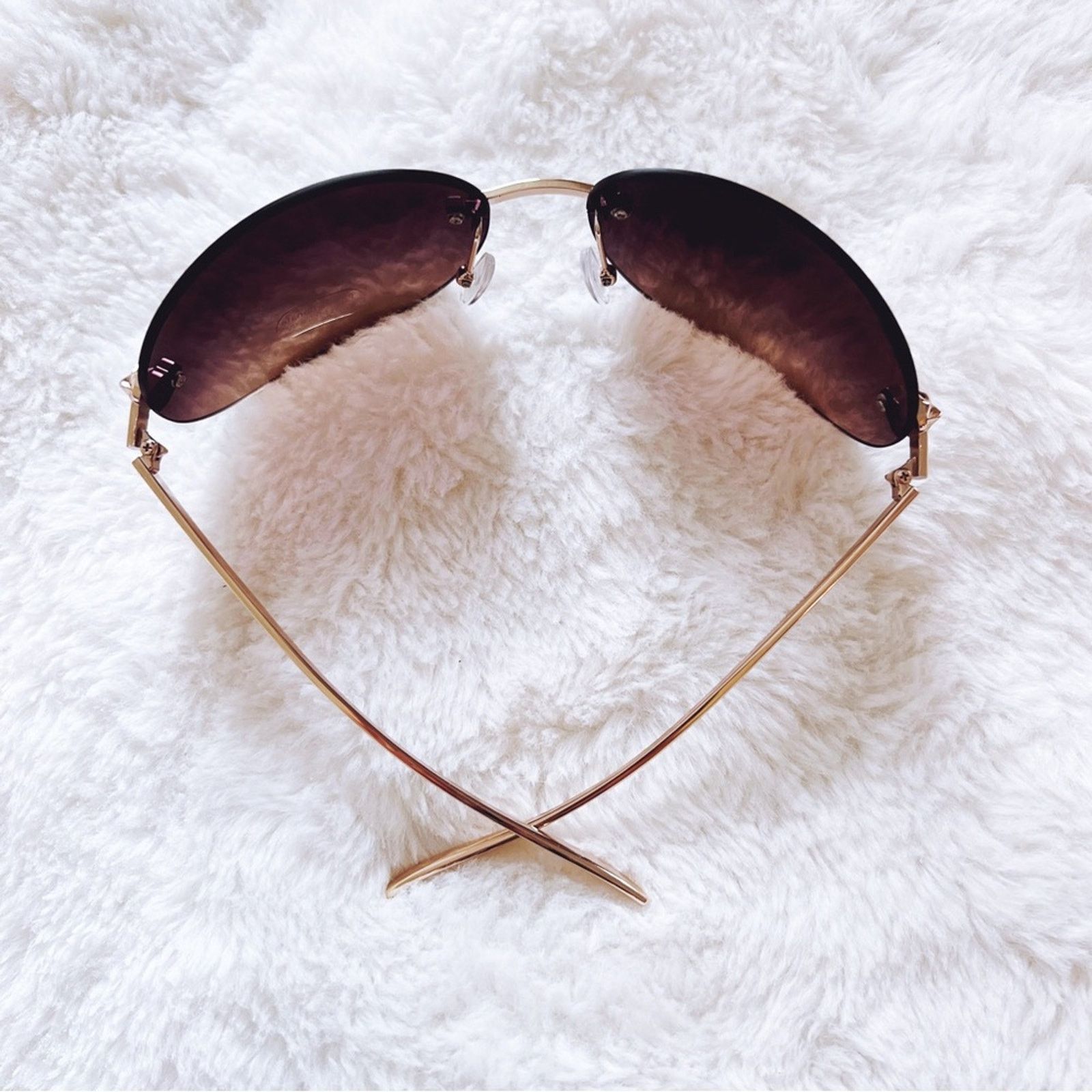 Other Ophelia Brown Floral Chic Sunglasses Size ONE SIZE - 6 Thumbnail