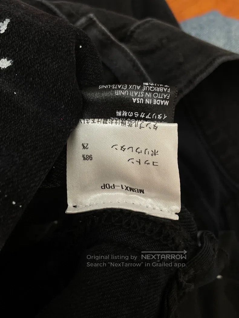Amiri Amiri Splatter Effect Black Denim Size US 31 - 6 Thumbnail